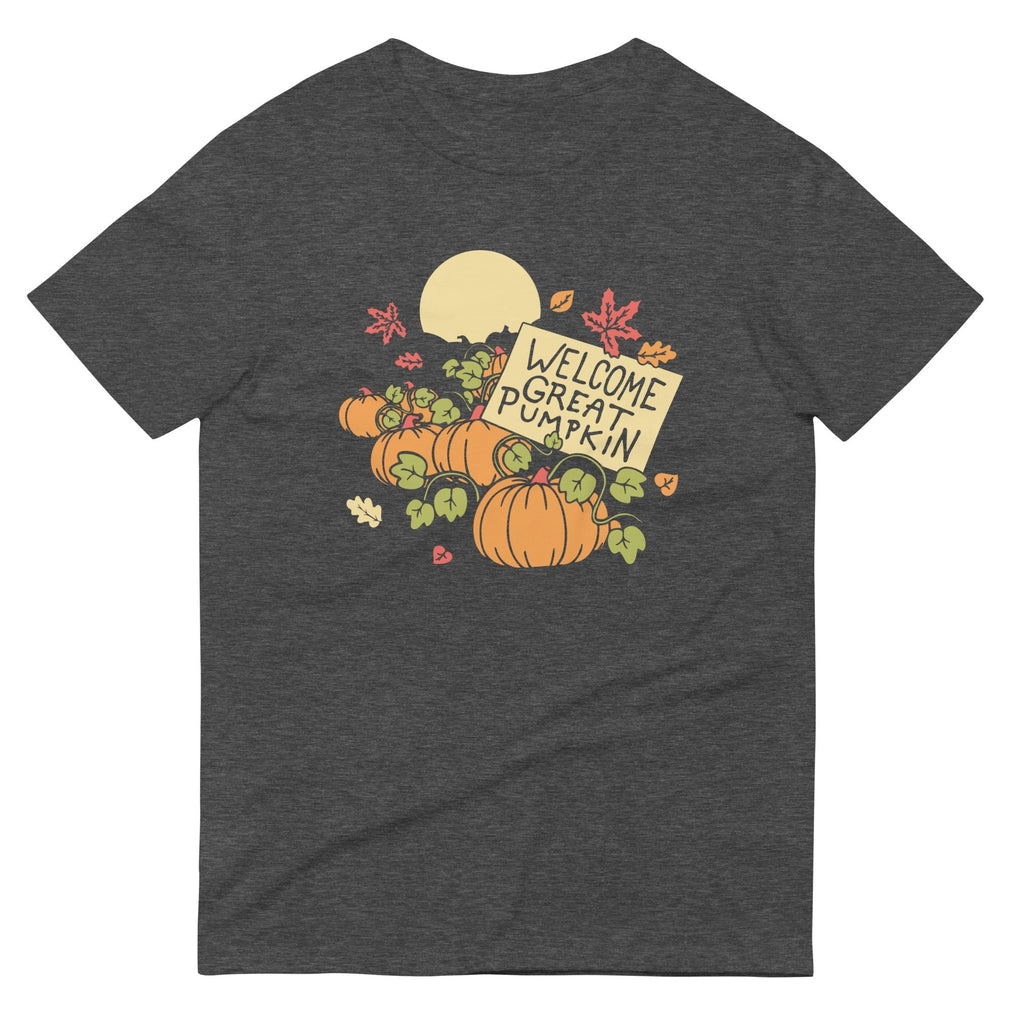 Welcome Great Pumpkin Men's Signature Tee Hoodie, Sweatshirt | PureTeeCo.com (Image 3)