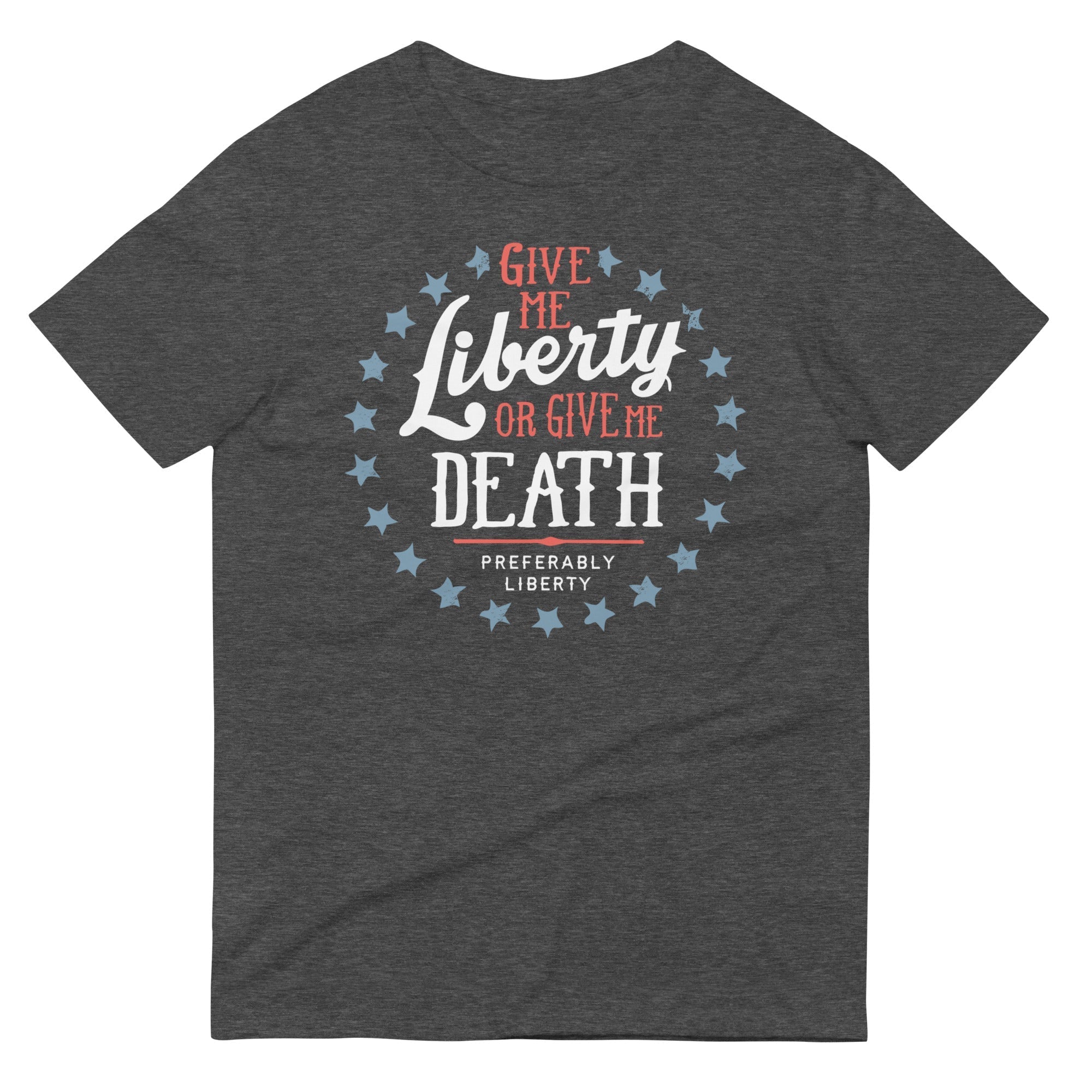 Liberty Or Death, Preferably Liberty Men's Signature Tee Hoodie, Sweatshirt | PureTeeCo.com (Image 3)