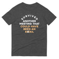 Survived Another Meeting Men's Signature Tee Hoodie, Sweatshirt | PureTeeCo.com (Image 1)