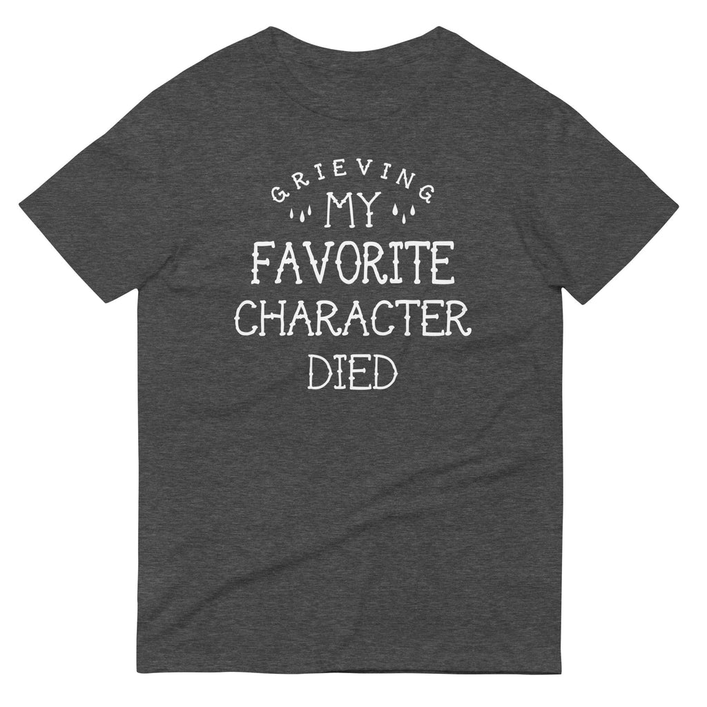My Favorite Character Died Men's Signature Tee Hoodie, Sweatshirt | PureTeeCo.com (Image 3)