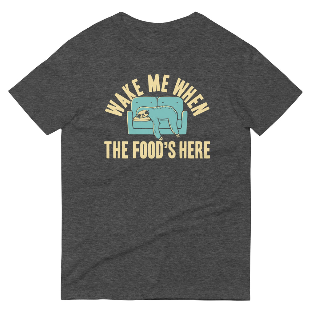 Wake Me When The Food's Here Men's Signature Tee Hoodie, Sweatshirt | PureTeeCo.com (Image 3)