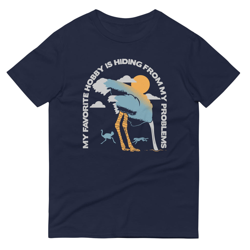 My Favorite Hobby Is Hiding From My Problems Men's Signature Tee Hoodie, Sweatshirt | PureTeeCo.com (Image 2)