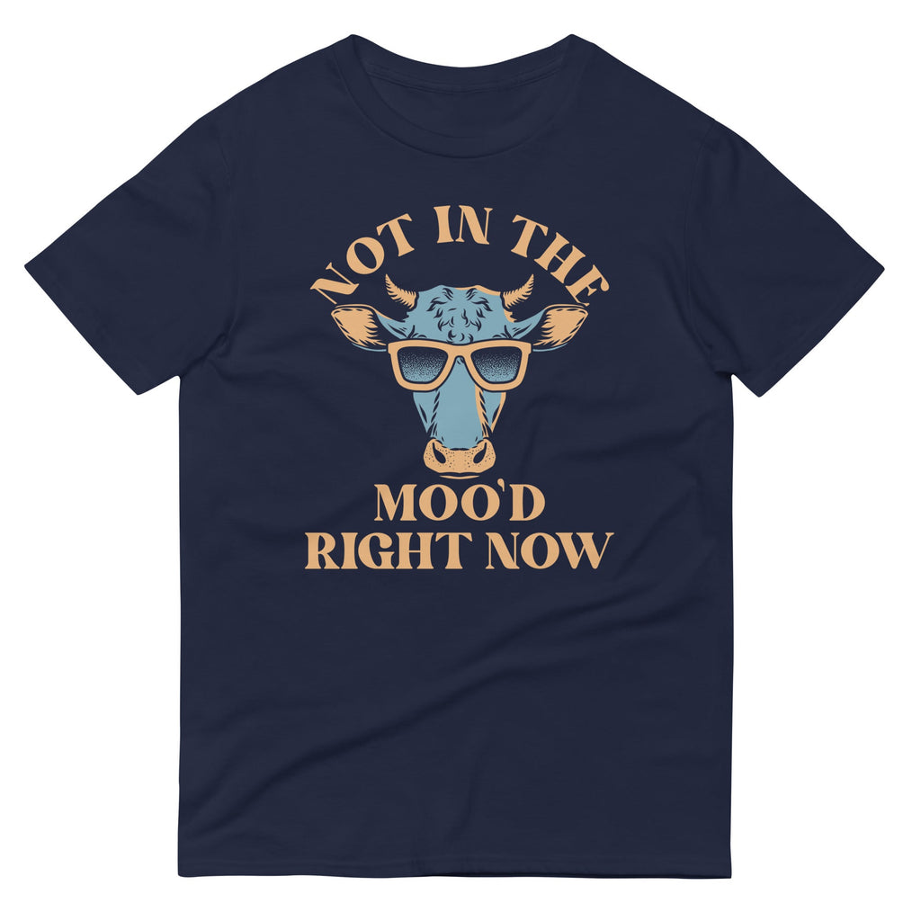 Not In The Moo'd Right Now Men's Signature Tee Hoodie, Sweatshirt | PureTeeCo.com (Image 1)