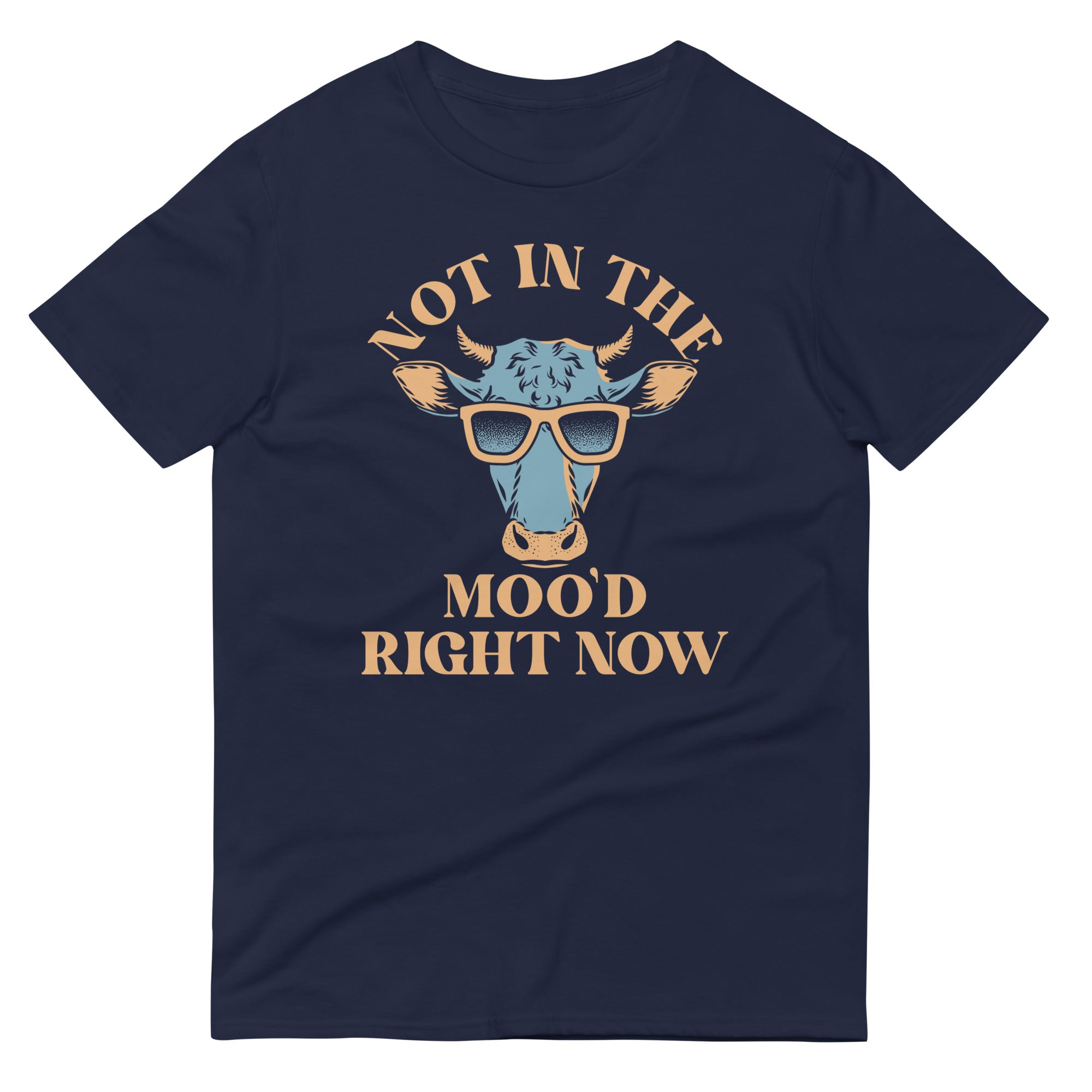 Not In The Moo'd Right Now Men's Signature Tee Hoodie, Sweatshirt | PureTeeCo.com (Image 1)