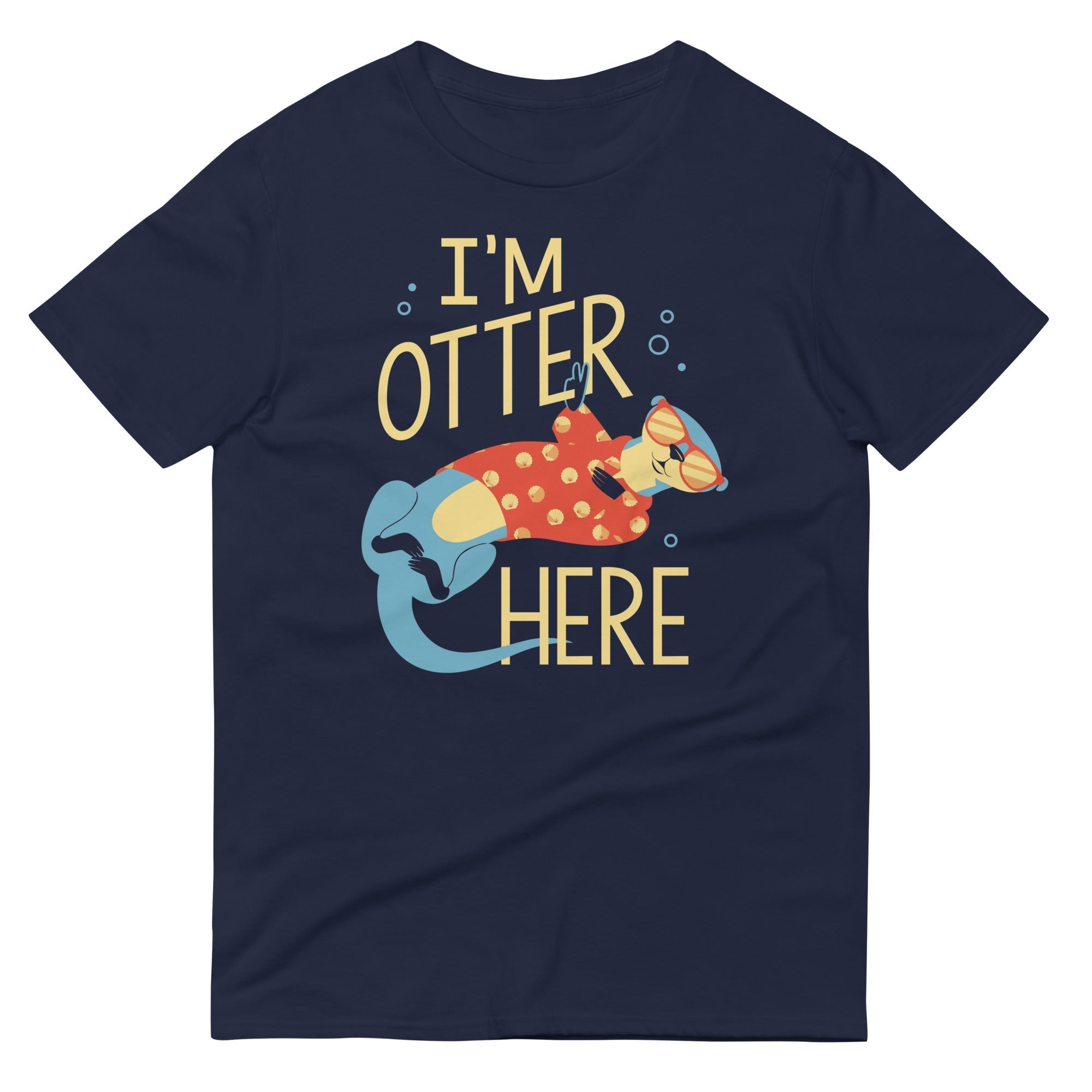 I'm Otter Here Men's Signature Tee Hoodie, Sweatshirt | PureTeeCo.com (Image 3)