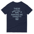 These Pretzels Are Making Me Thirsty! Men's Signature Tee Hoodie, Sweatshirt | PureTeeCo.com (Image 1)
