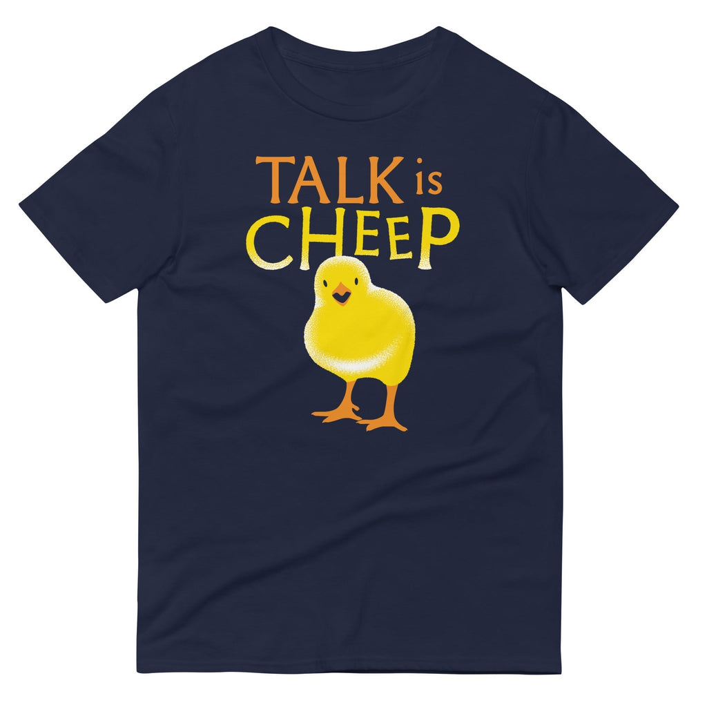 Talk Is Cheep Men's Signature Tee Hoodie, Sweatshirt | PureTeeCo.com (Image 2)