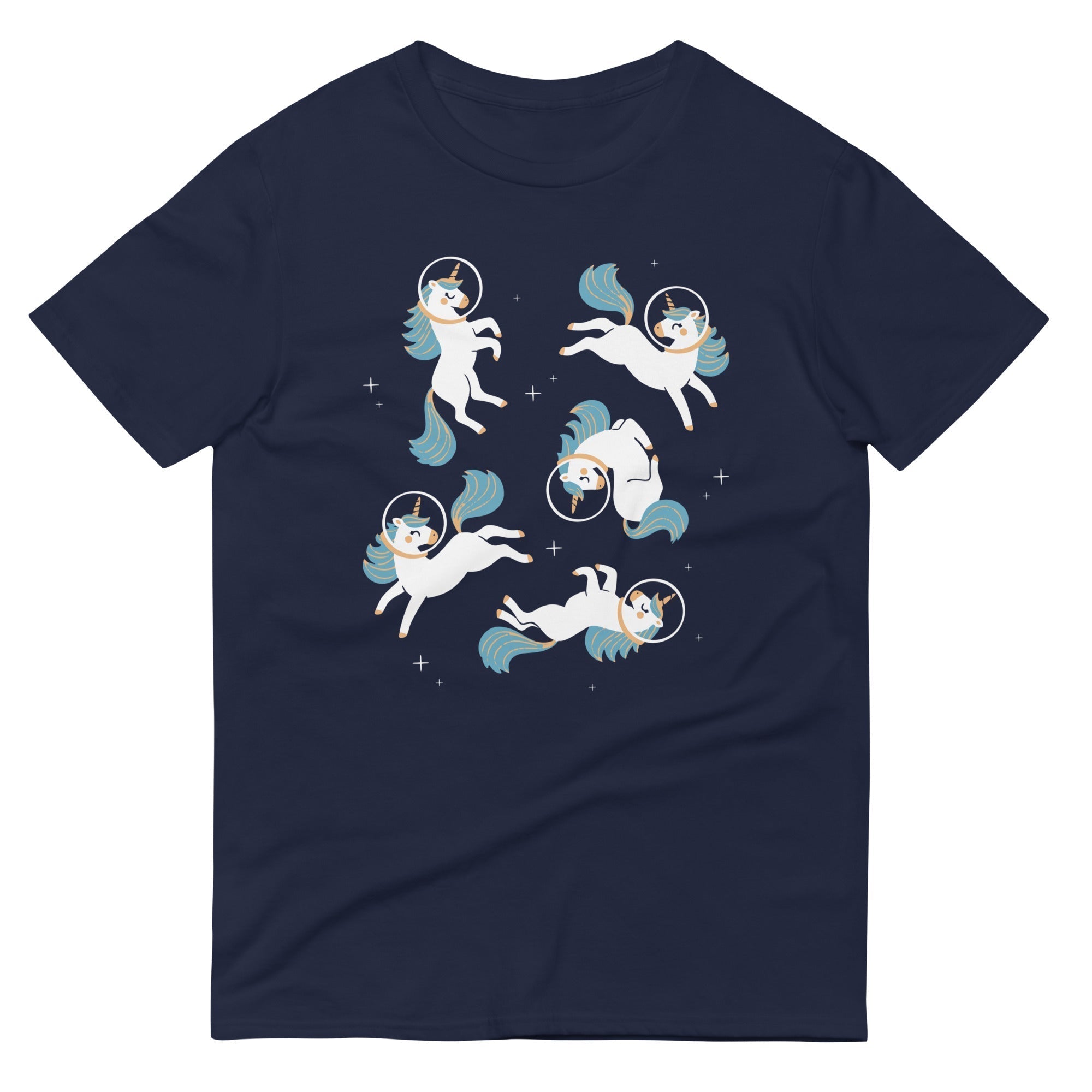 Unicorns In Space Men's Signature Tee Hoodie, Sweatshirt | PureTeeCo.com (Image 2)