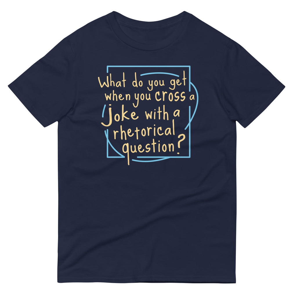 When You Cross A Joke With A Rhetorical Question? Men's Signature Tee Hoodie, Sweatshirt | PureTeeCo.com (Image 1)