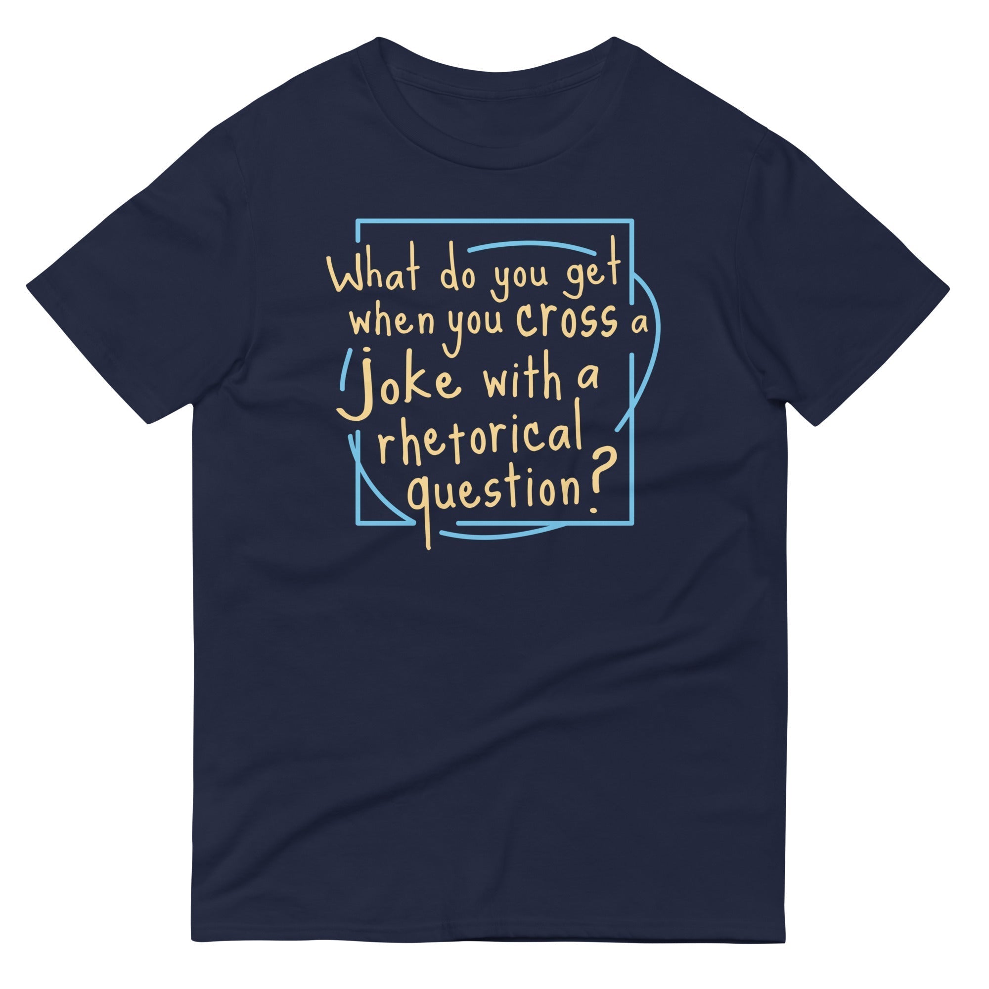 When You Cross A Joke With A Rhetorical Question? Men's Signature Tee Hoodie, Sweatshirt | PureTeeCo.com (Image 1)