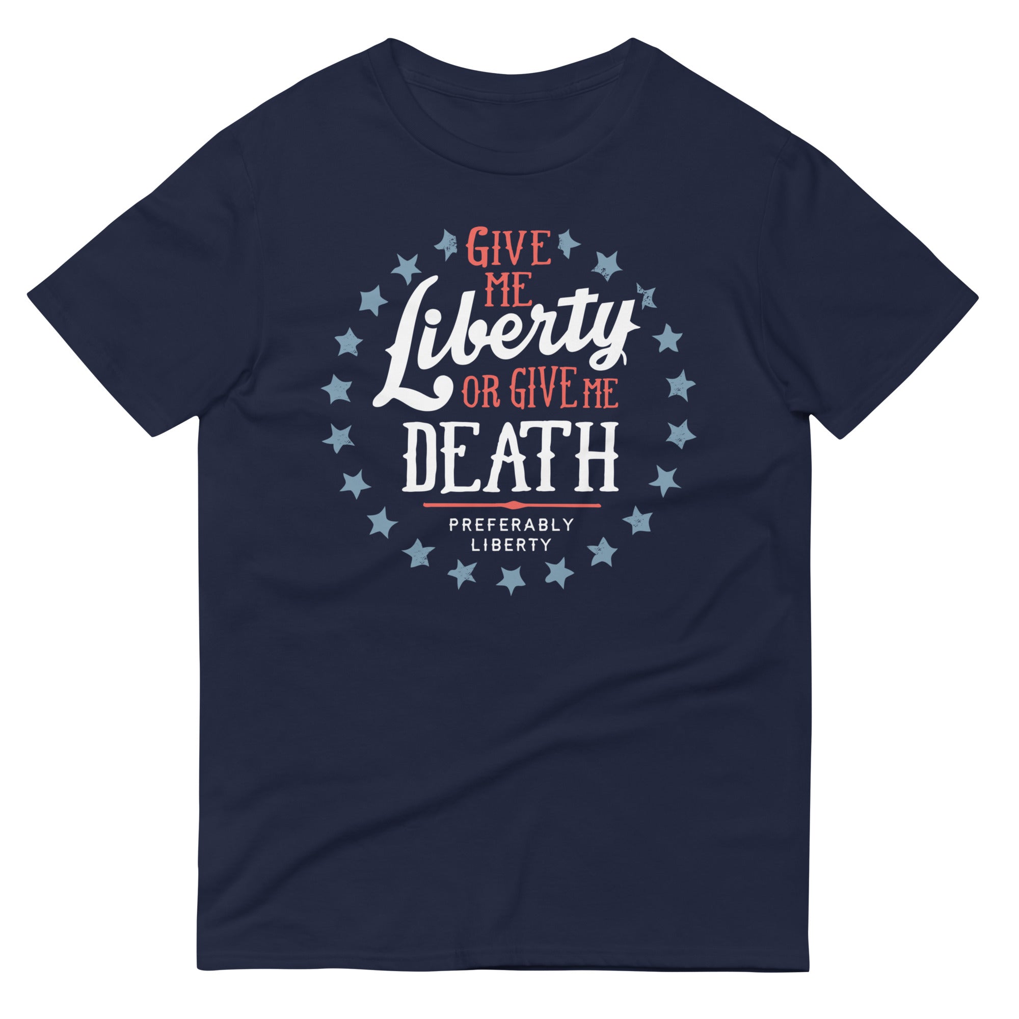 Liberty Or Death, Preferably Liberty Men's Signature Tee Hoodie, Sweatshirt | PureTeeCo.com (Image 2)