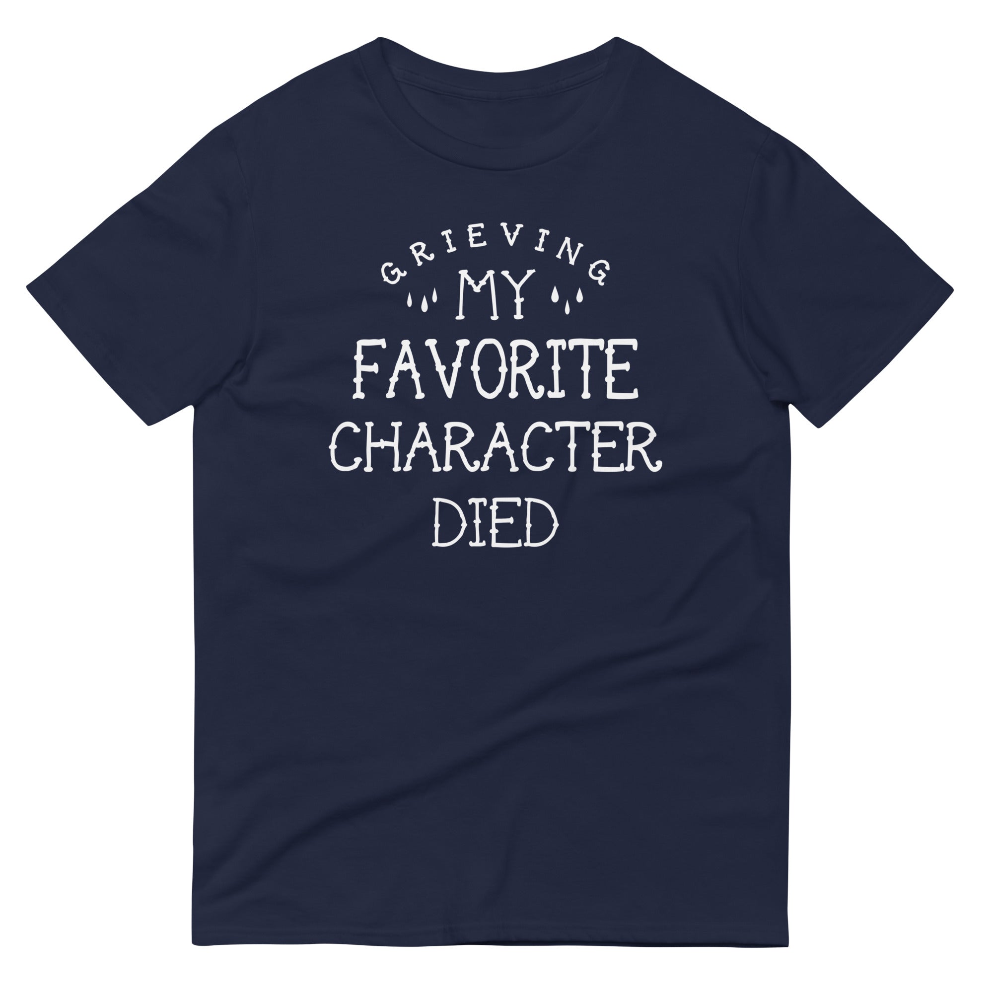 My Favorite Character Died Men's Signature Tee Hoodie, Sweatshirt | PureTeeCo.com (Image 2)