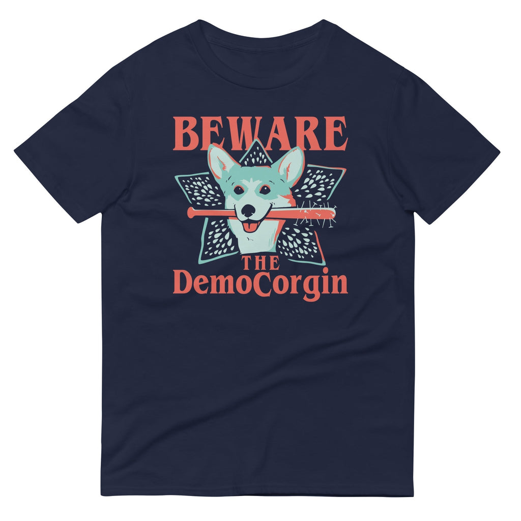 The DemoCorgin Men's Signature Tee Hoodie, Sweatshirt | PureTeeCo.com (Image 2)