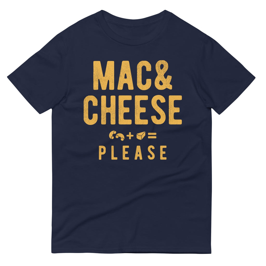 Mac And Cheese Please Men's Signature Tee Hoodie, Sweatshirt | PureTeeCo.com (Image 1)