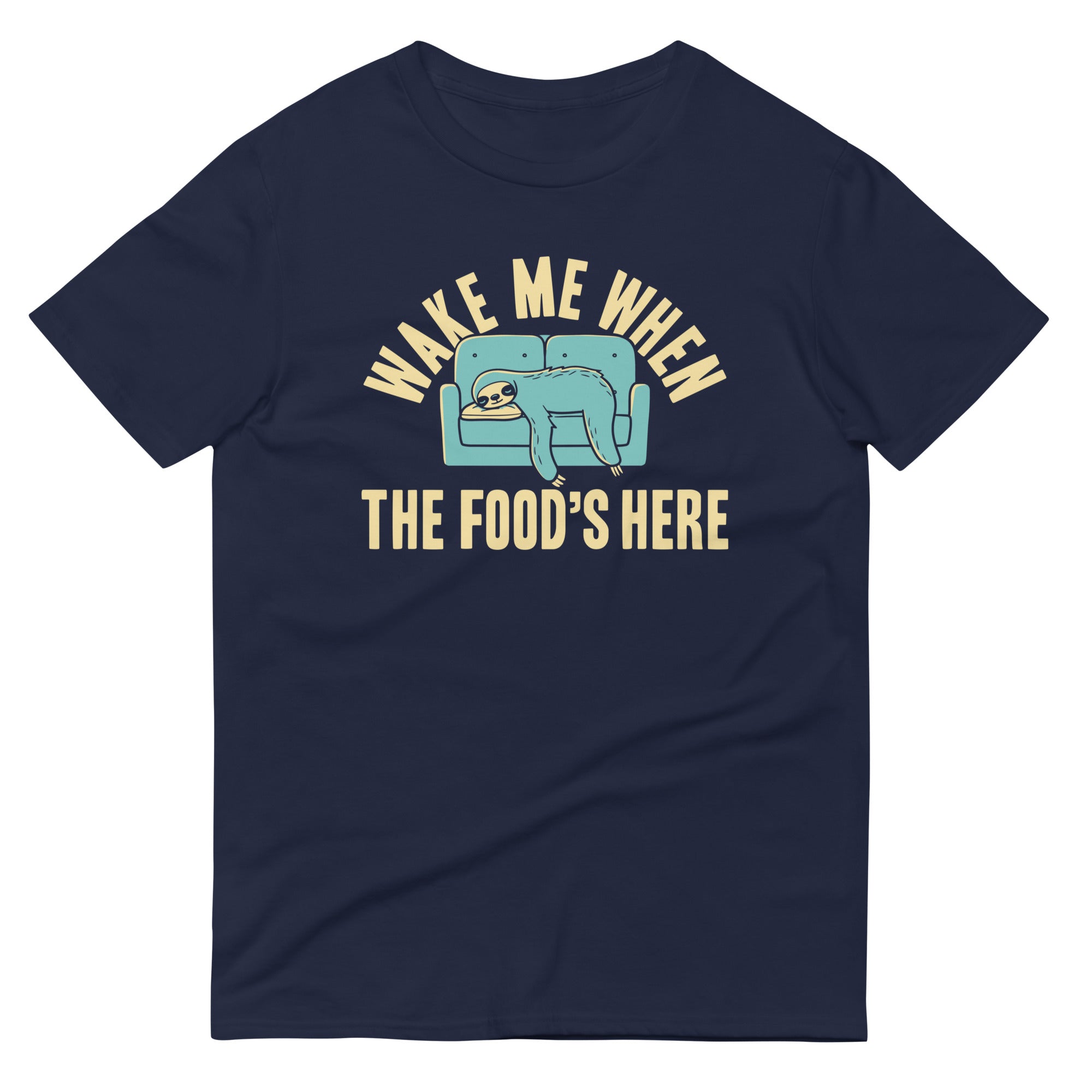 Wake Me When The Food's Here Men's Signature Tee Hoodie, Sweatshirt | PureTeeCo.com (Image 1)
