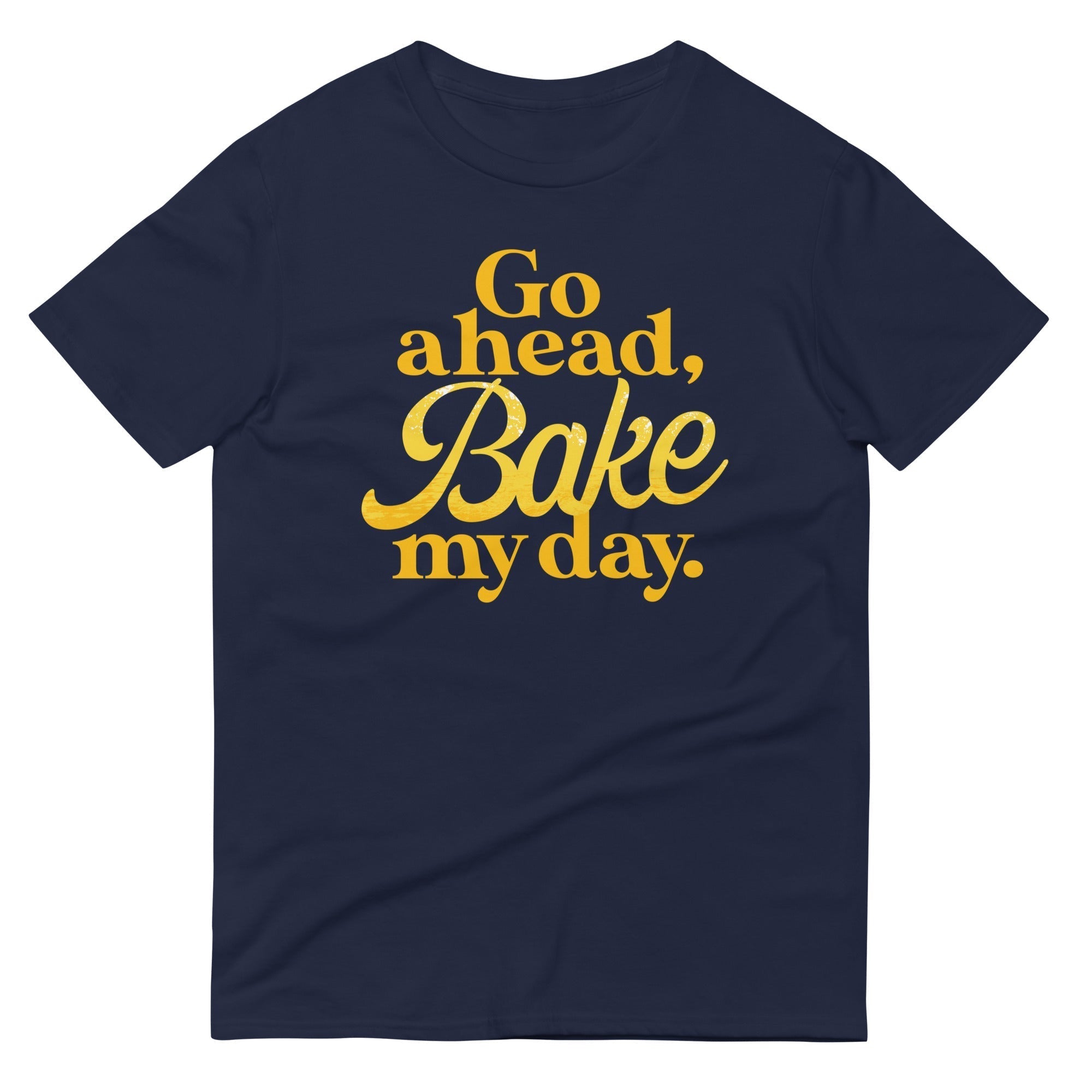Go Ahead, Bake My Day Men's Signature Tee Hoodie, Sweatshirt | PureTeeCo.com (Image 1)