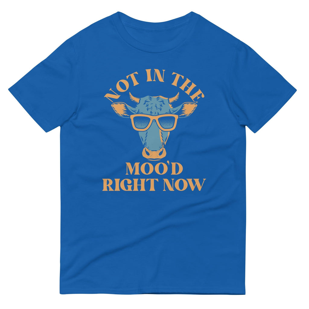 Not In The Moo'd Right Now Men's Signature Tee Hoodie, Sweatshirt | PureTeeCo.com (Image 4)