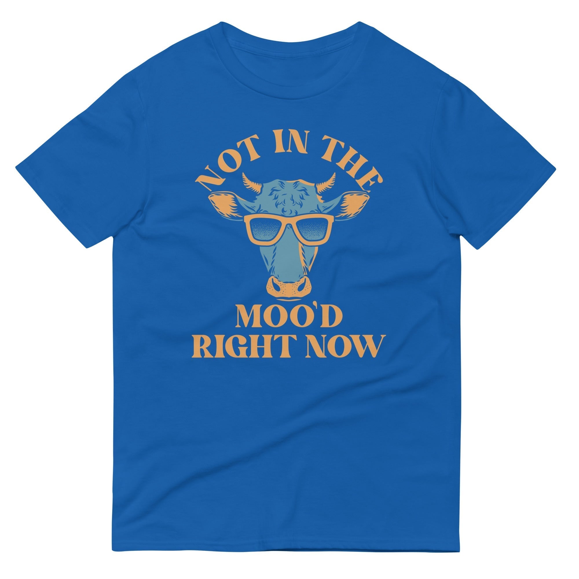 Not In The Moo'd Right Now Men's Signature Tee Hoodie, Sweatshirt | PureTeeCo.com (Image 4)