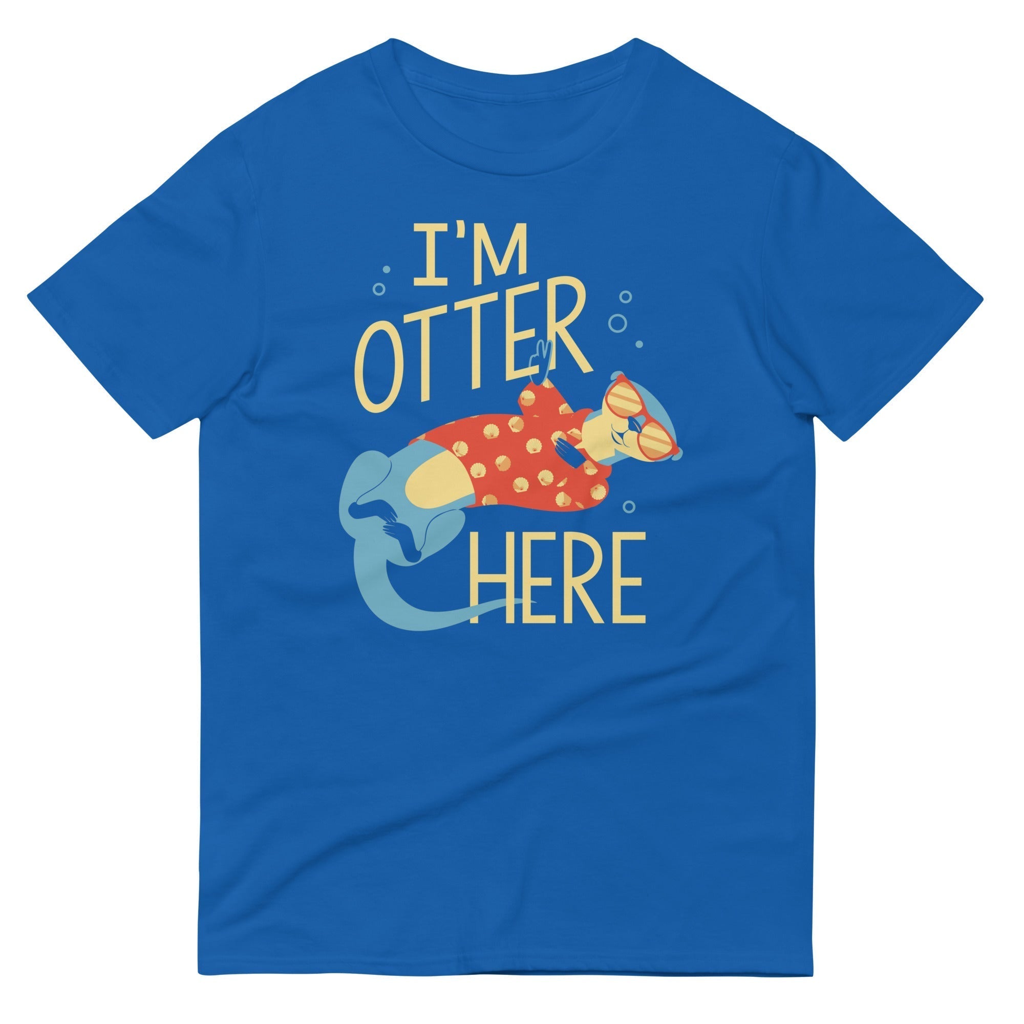 I'm Otter Here Men's Signature Tee Hoodie, Sweatshirt | PureTeeCo.com (Image 1)