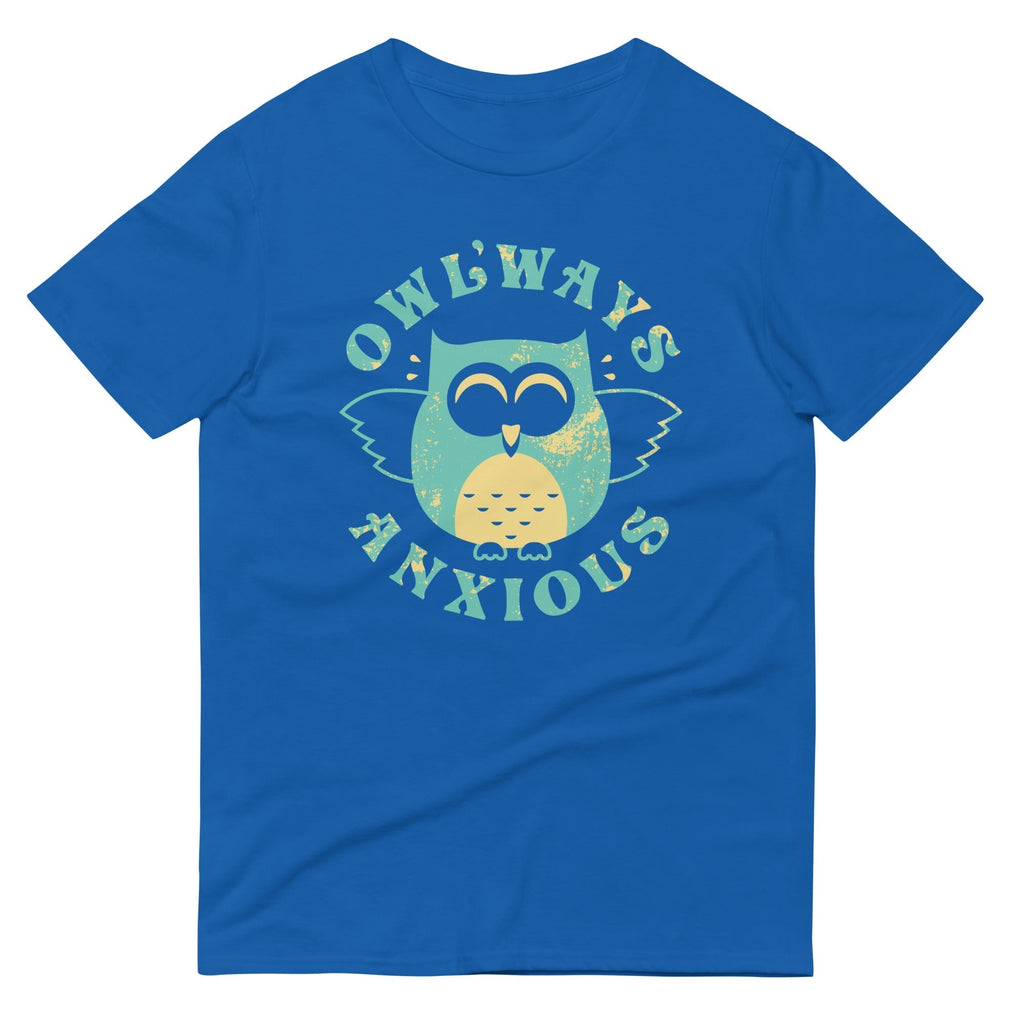 Owlways Anxious Men's Signature Tee Hoodie, Sweatshirt | PureTeeCo.com (Image 1)