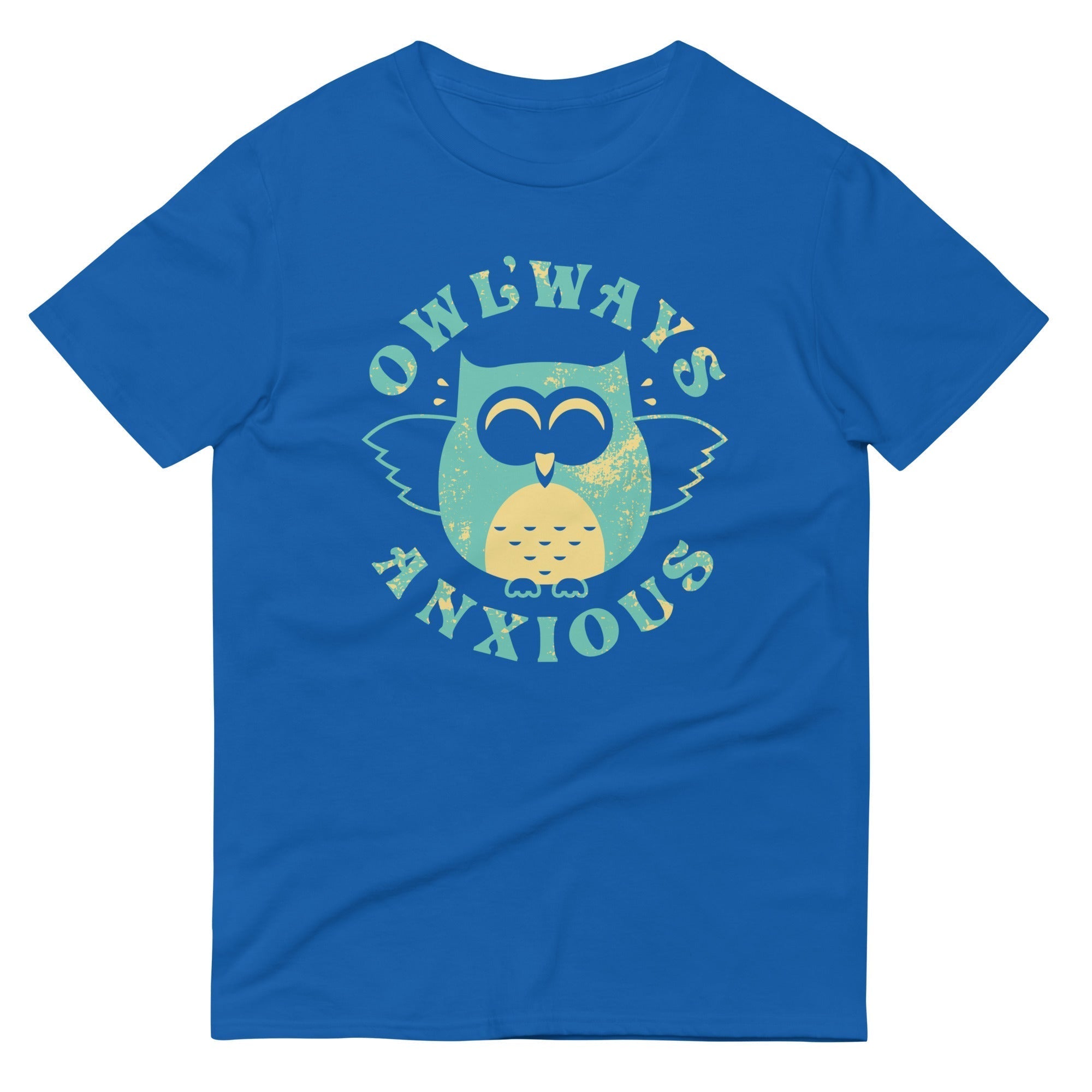 Owlways Anxious Men's Signature Tee Hoodie, Sweatshirt | PureTeeCo.com (Image 1)