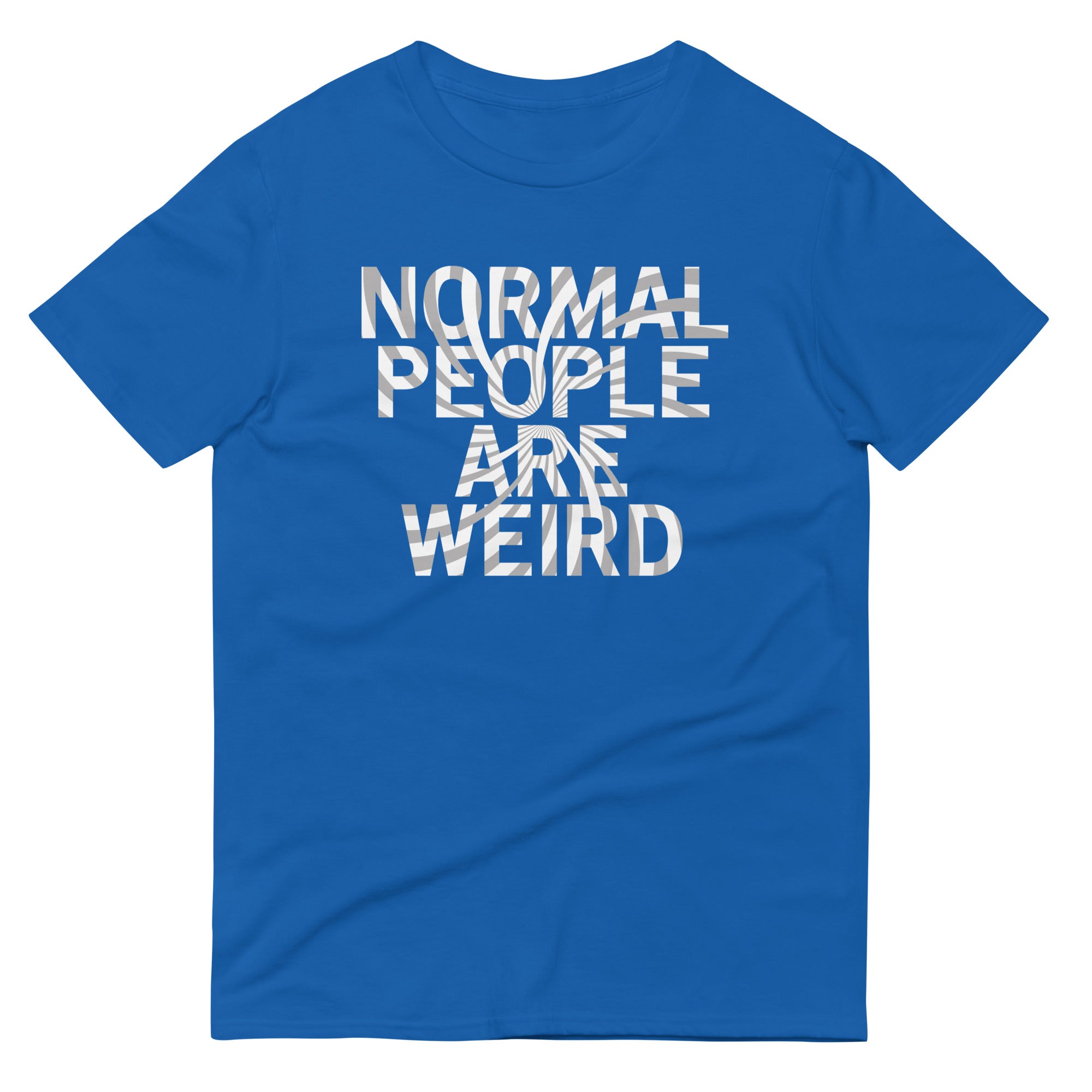 Normal People Are Weird Men's Signature Tee Hoodie, Sweatshirt | PureTeeCo.com (Image 4)