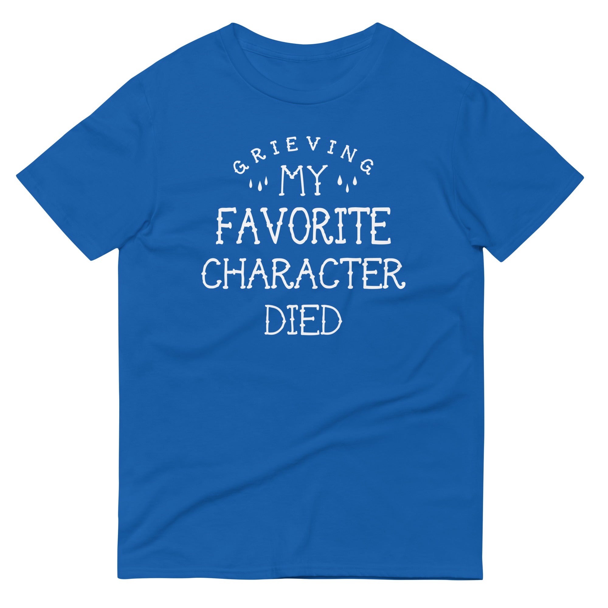 My Favorite Character Died Men's Signature Tee Hoodie, Sweatshirt | PureTeeCo.com (Image 4)