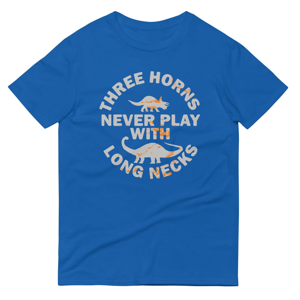 Three Horns Never Play With Long Necks Men's Signature Tee Hoodie, Sweatshirt | PureTeeCo.com (Image 4)