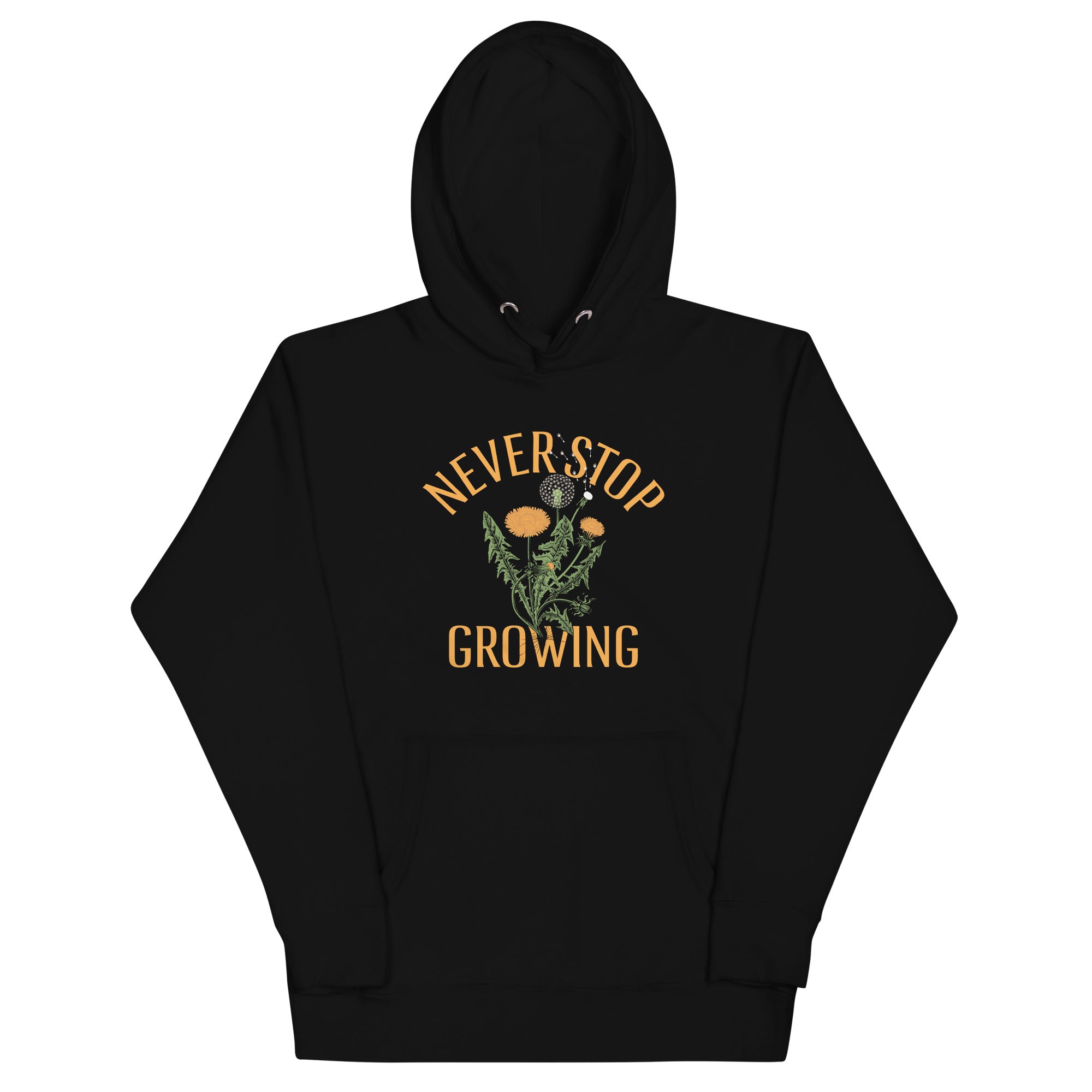 Never Stop Growing Unisex Hoodie T-Shirts, Sweatshirt | PureTeeCo.com (Image 1)