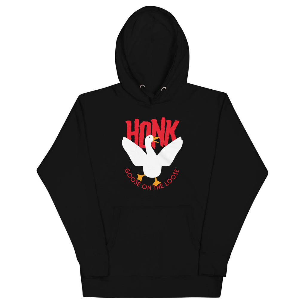 Honk Goose On The Loose Unisex Hoodie T-Shirts, Sweatshirt | PureTeeCo.com (Image 1)