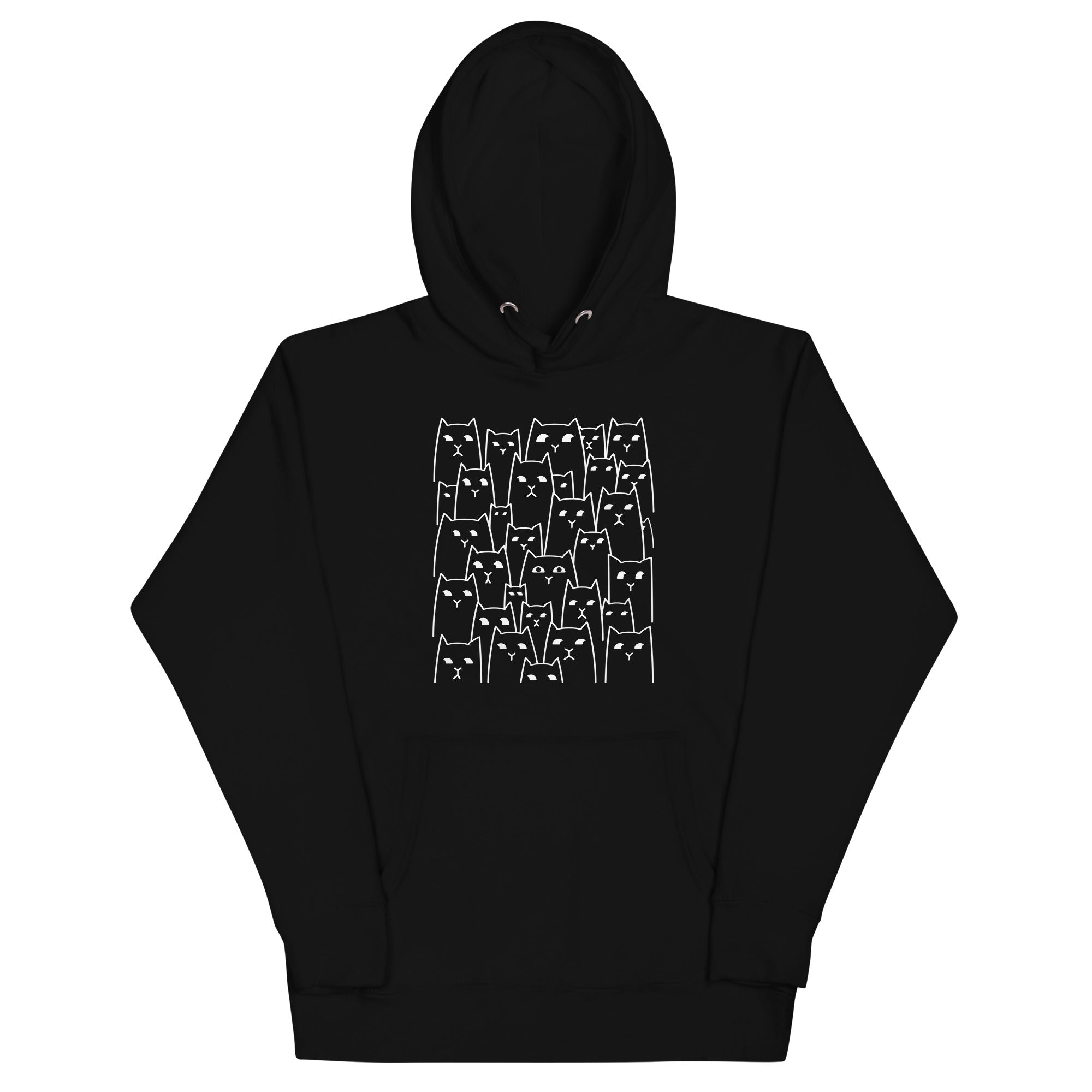 Suspicious Cats Unisex Hoodie T-Shirts, Sweatshirt | PureTeeCo.com (Image 2)