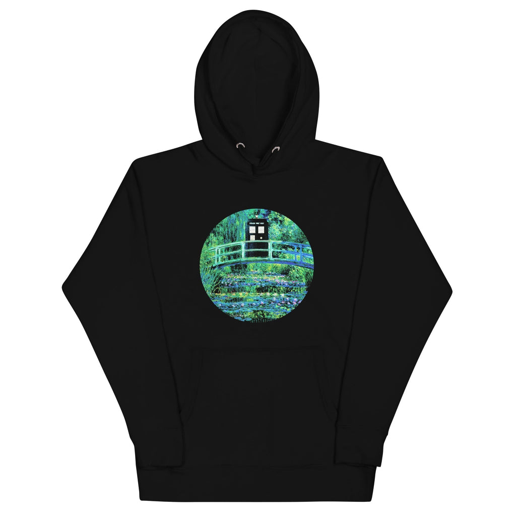Water Lilies Police Box Unisex Hoodie T-Shirts, Sweatshirt | PureTeeCo.com (Image 2)