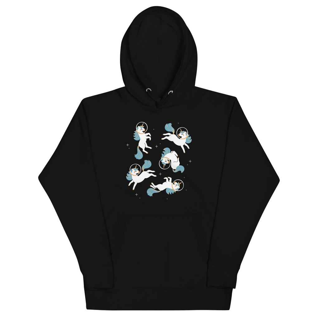 Unicorns In Space Unisex Hoodie T-Shirts, Sweatshirt | PureTeeCo.com (Image 1)