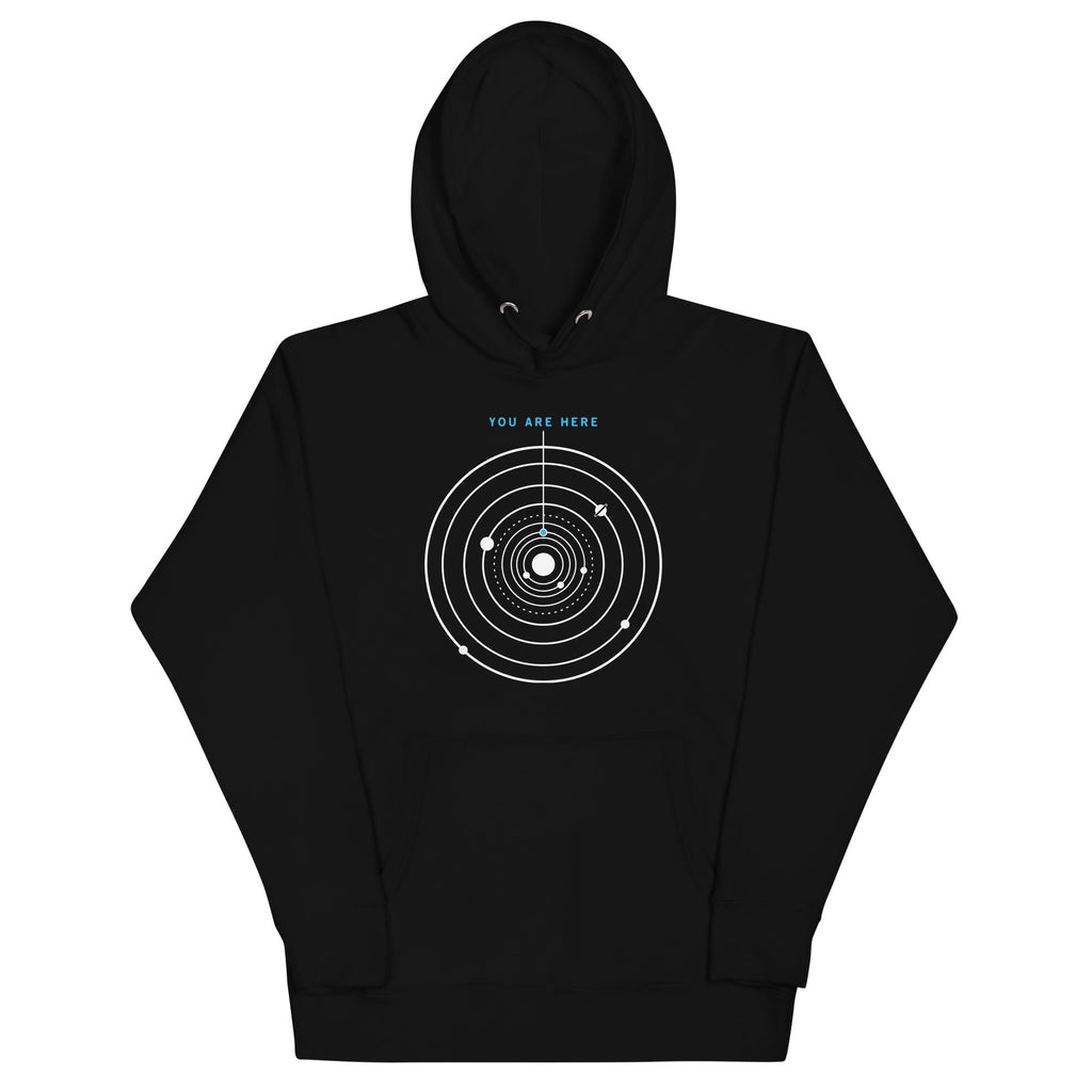 You Are Here Unisex Hoodie T-Shirts, Sweatshirt | PureTeeCo.com (Image 1)