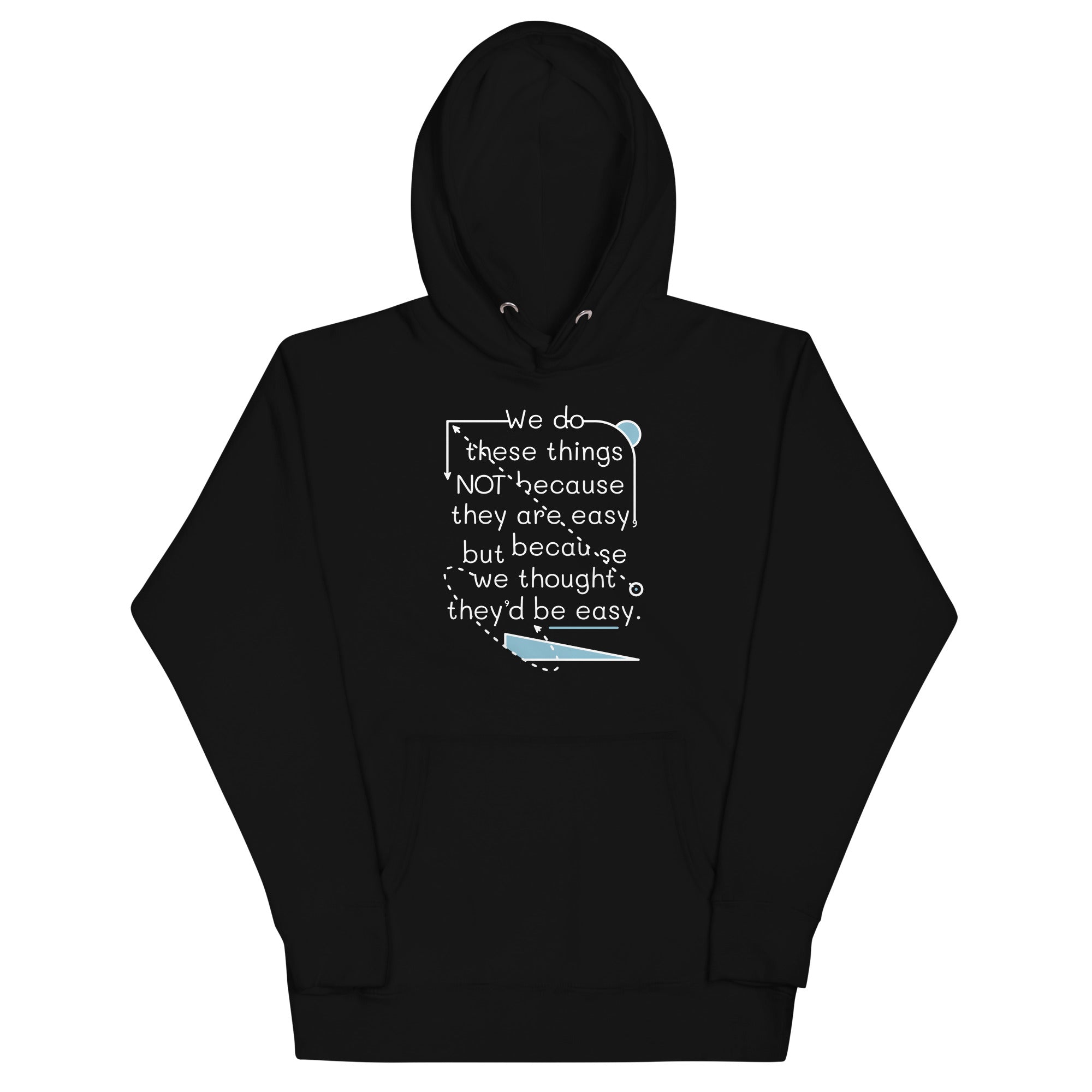 We Do These Things Not Because They Are Easy Unisex Hoodie T-Shirts, Sweatshirt | PureTeeCo.com (Image 1)