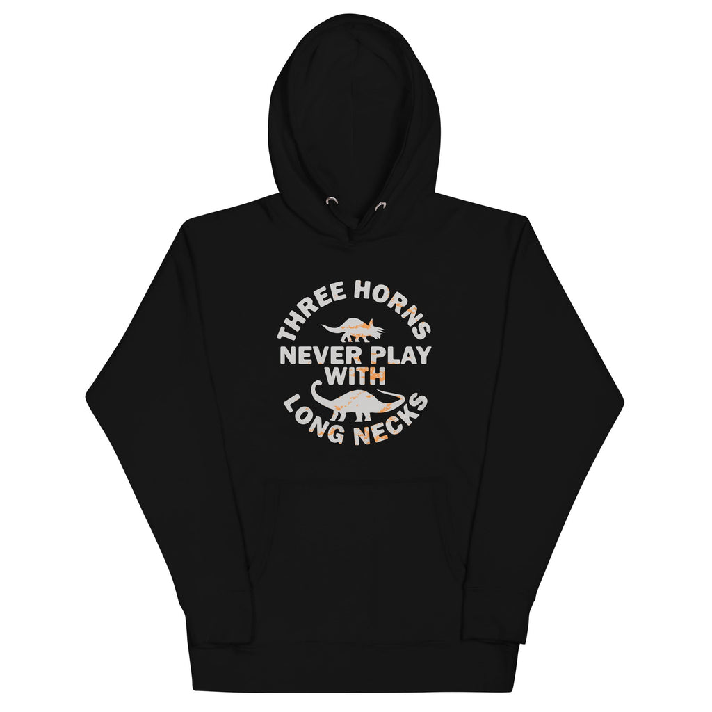 Three Horns Never Play With Long Necks Unisex Hoodie T-Shirts, Sweatshirt | PureTeeCo.com (Image 1)