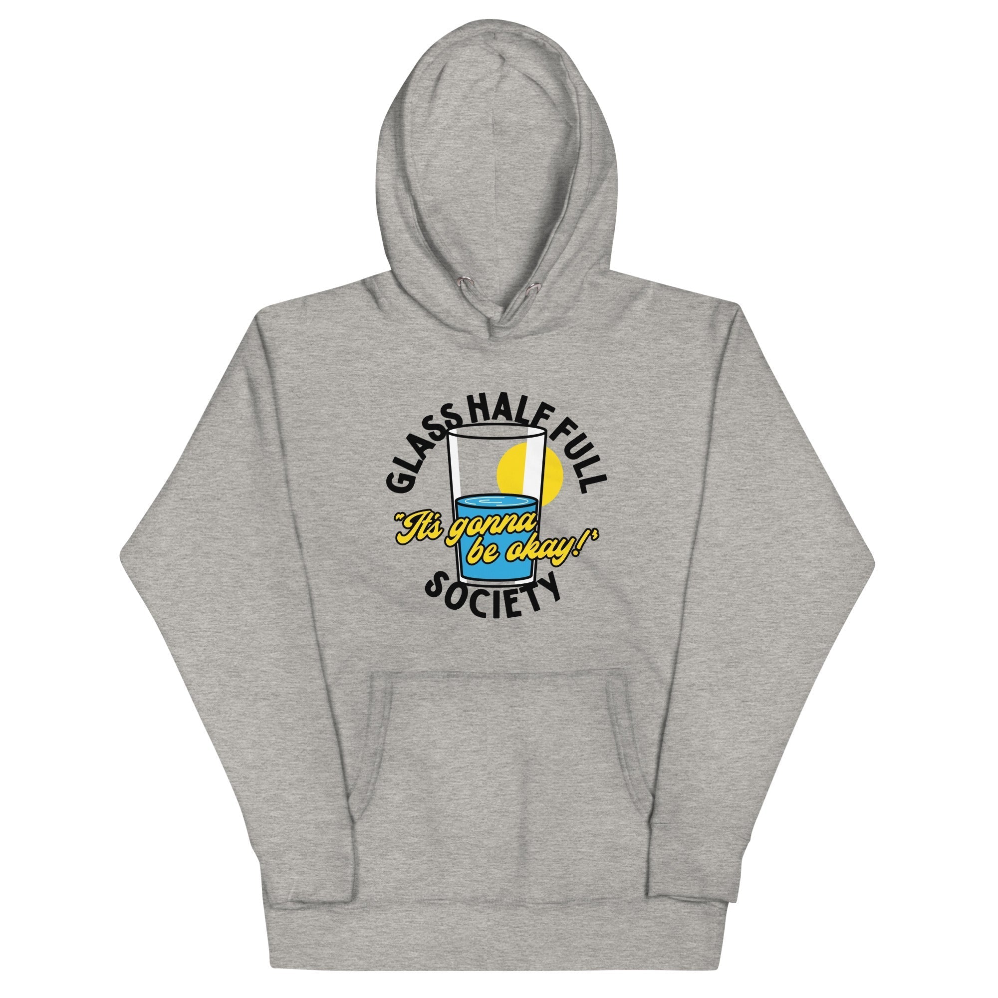 Glass Half Full Society Unisex Hoodie T-Shirts, Sweatshirt | PureTeeCo.com (Image 1)