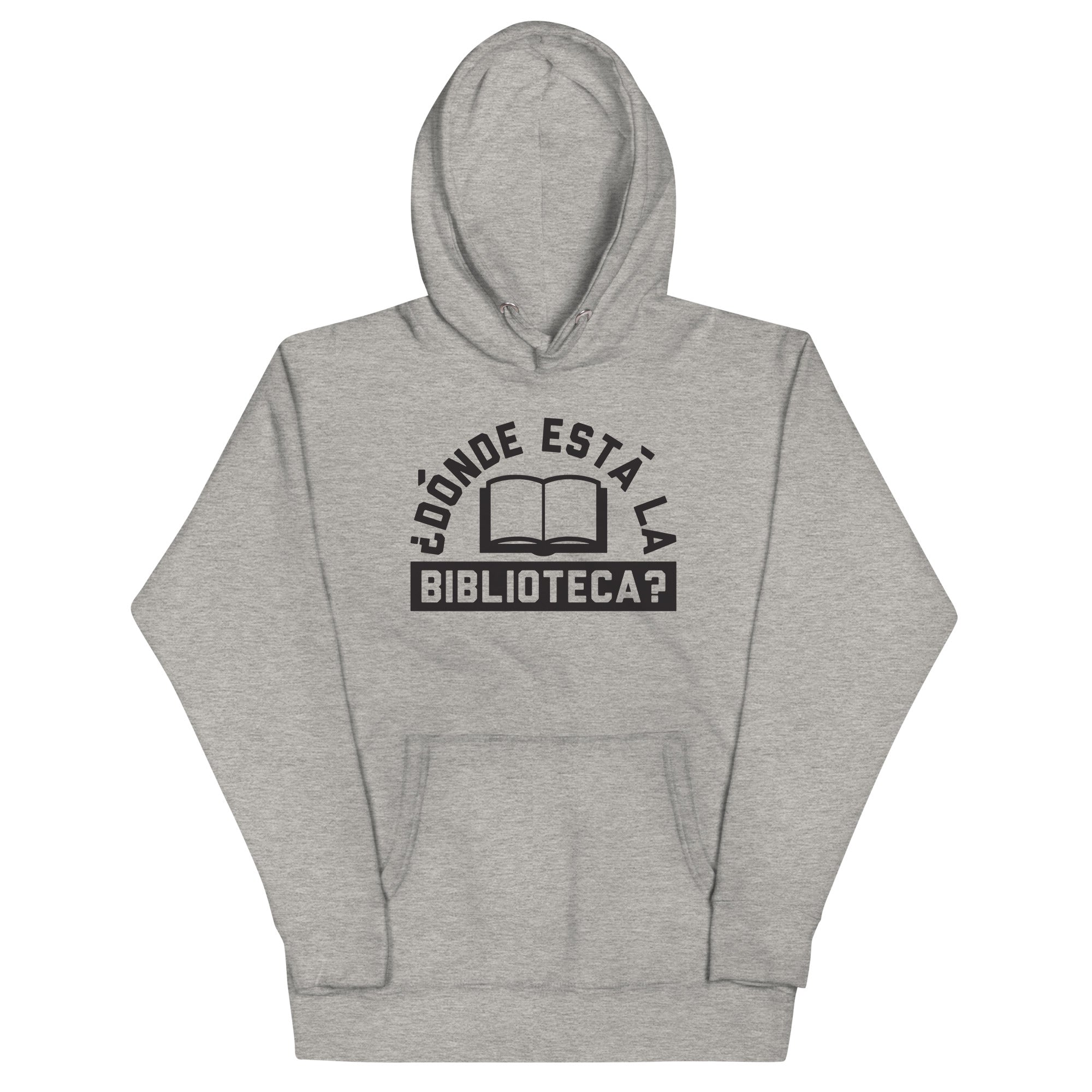 Donde Esta La Biblioteca? Unisex Hoodie T-Shirts, Sweatshirt | PureTeeCo.com (Image 1)