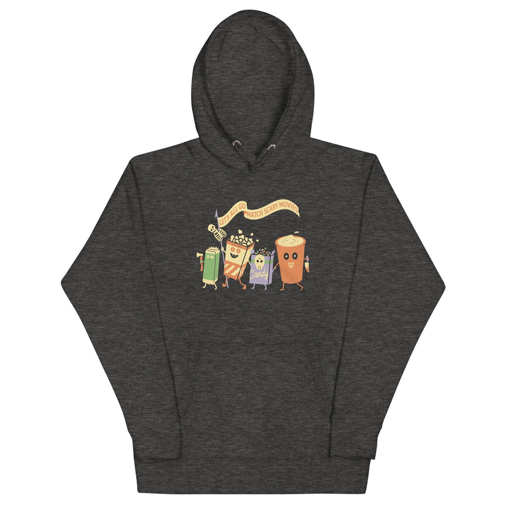 Let's All Go Watch Scary Movies Unisex Hoodie T-Shirts, Sweatshirt | PureTeeCo.com (Image 3)