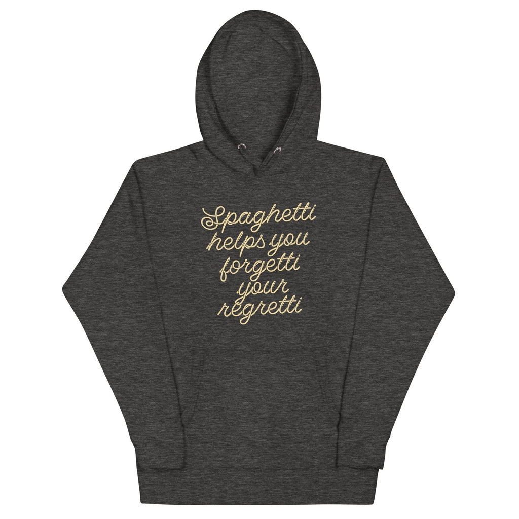 Spaghetti Helps You Forgetti Your Regretti Unisex Hoodie T-Shirts, Sweatshirt | PureTeeCo.com (Image 1)