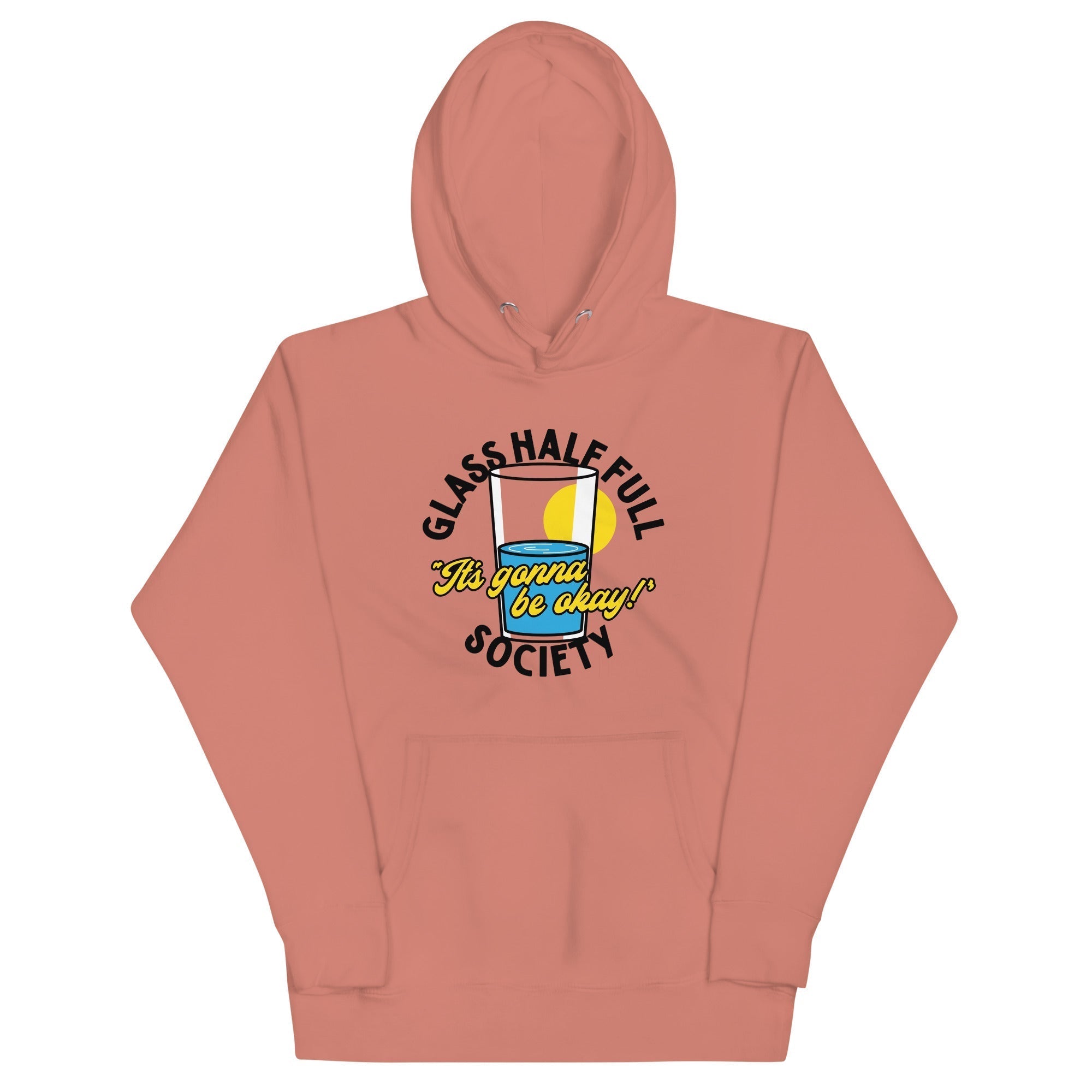 Glass Half Full Society Unisex Hoodie T-Shirts, Sweatshirt | PureTeeCo.com (Image 2)