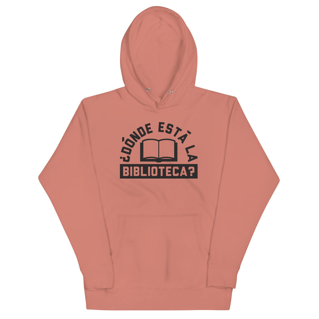 Donde Esta La Biblioteca? Unisex Hoodie T-Shirts, Sweatshirt | PureTeeCo.com (Image 2)