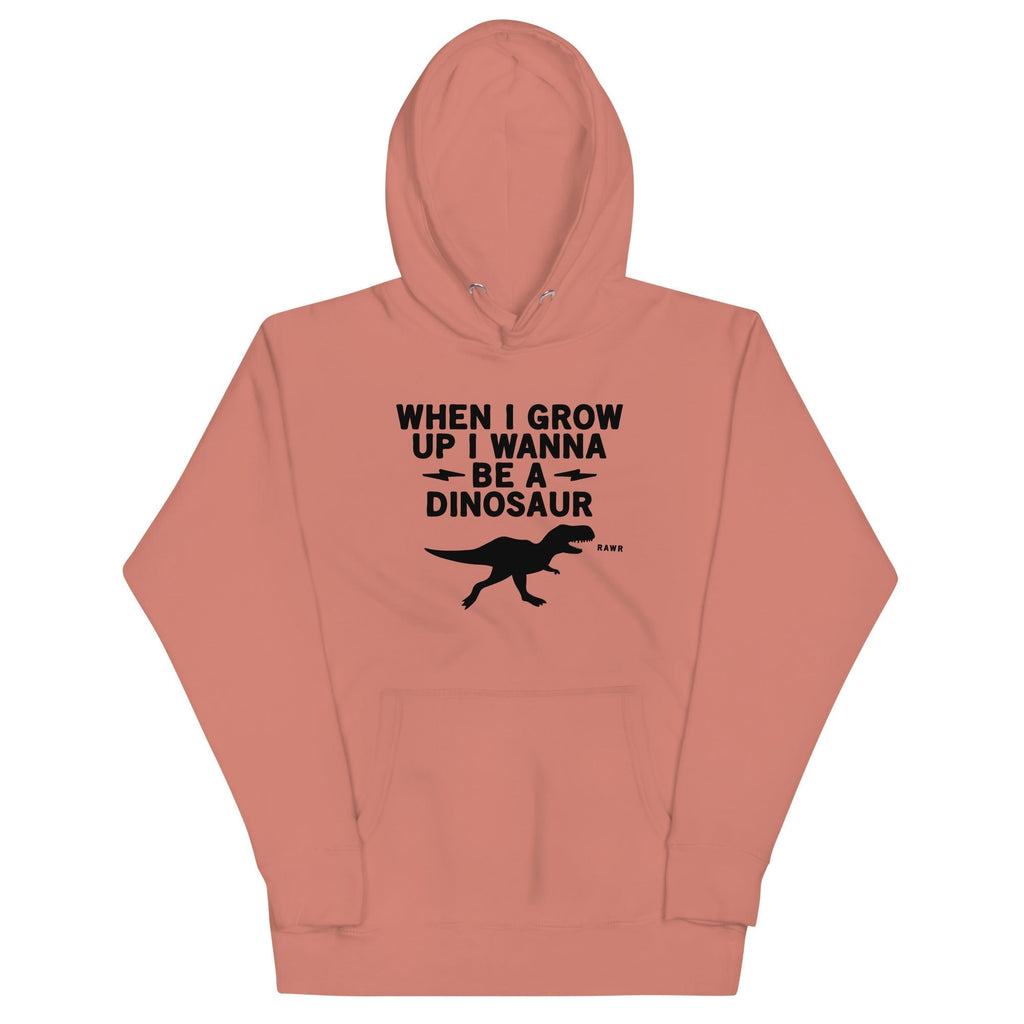 When I Grow Up I Wanna Be A Dinosaur Unisex Hoodie T-Shirts, Sweatshirt | PureTeeCo.com (Image 3)