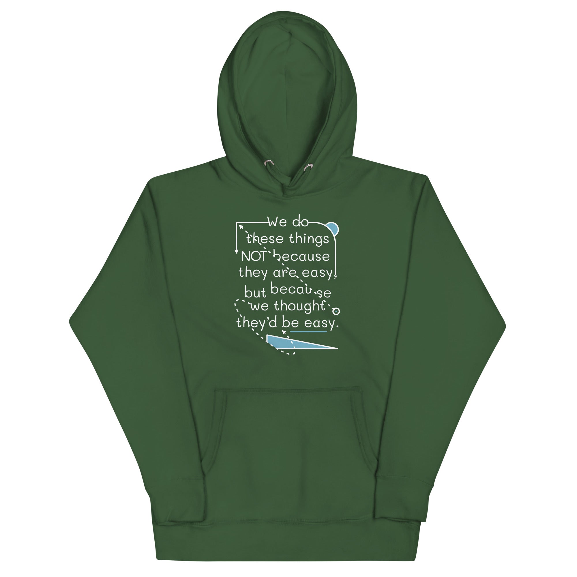 We Do These Things Not Because They Are Easy Unisex Hoodie T-Shirts, Sweatshirt | PureTeeCo.com (Image 4)