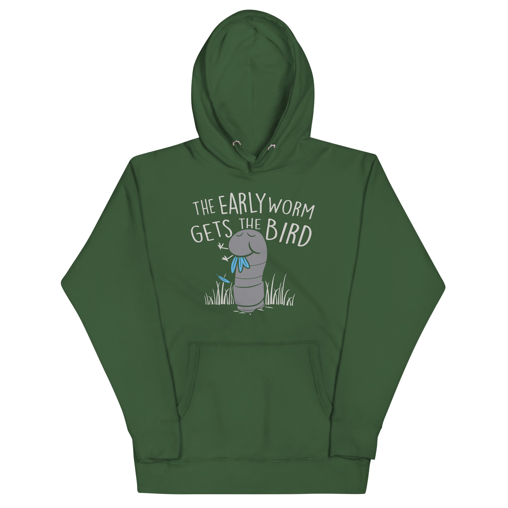The Early Worm Gets The Bird Unisex Hoodie T-Shirts, Sweatshirt | PureTeeCo.com (Image 4)