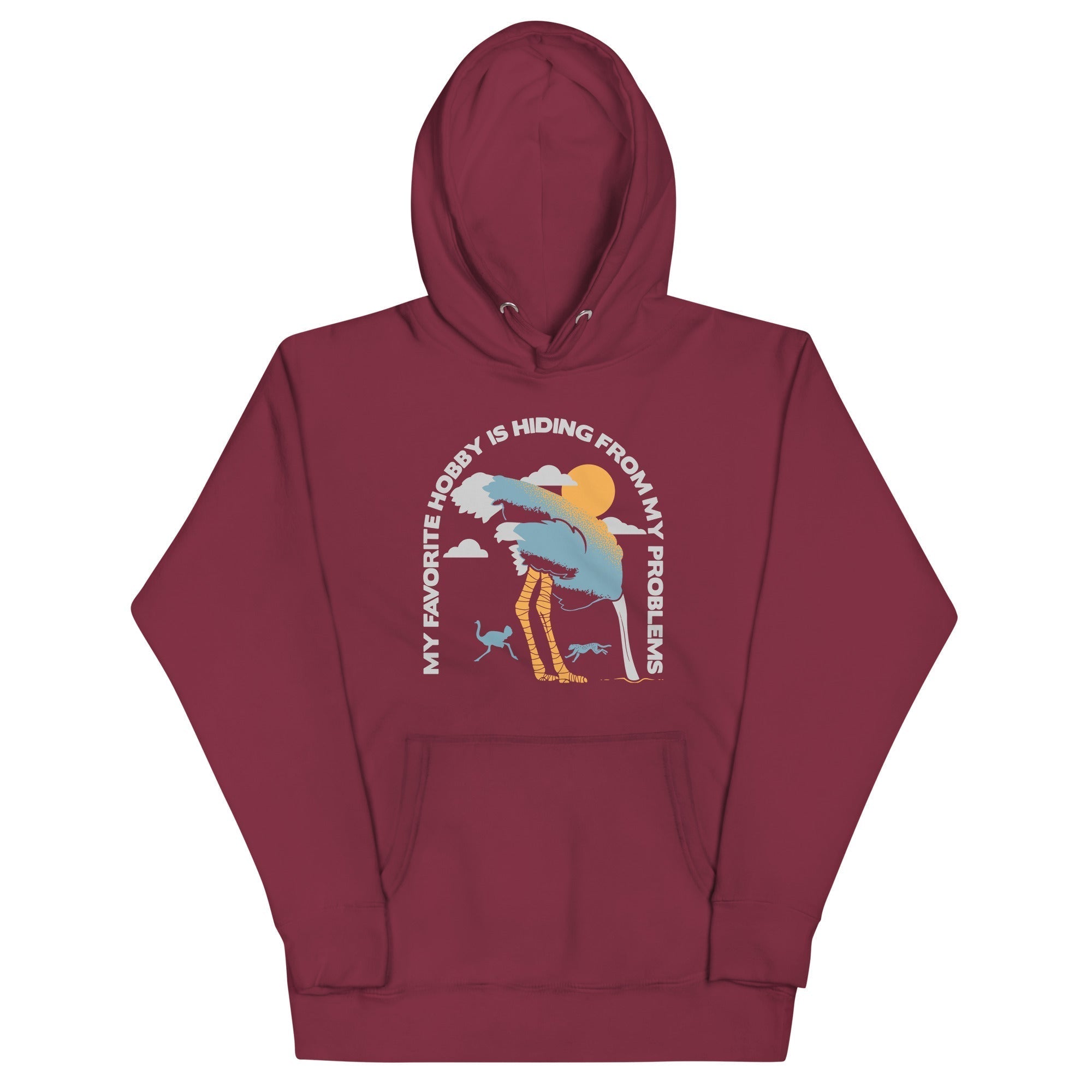 My Favorite Hobby Is Hiding From My Problems Unisex Hoodie T-Shirts, Sweatshirt | PureTeeCo.com (Image 3)