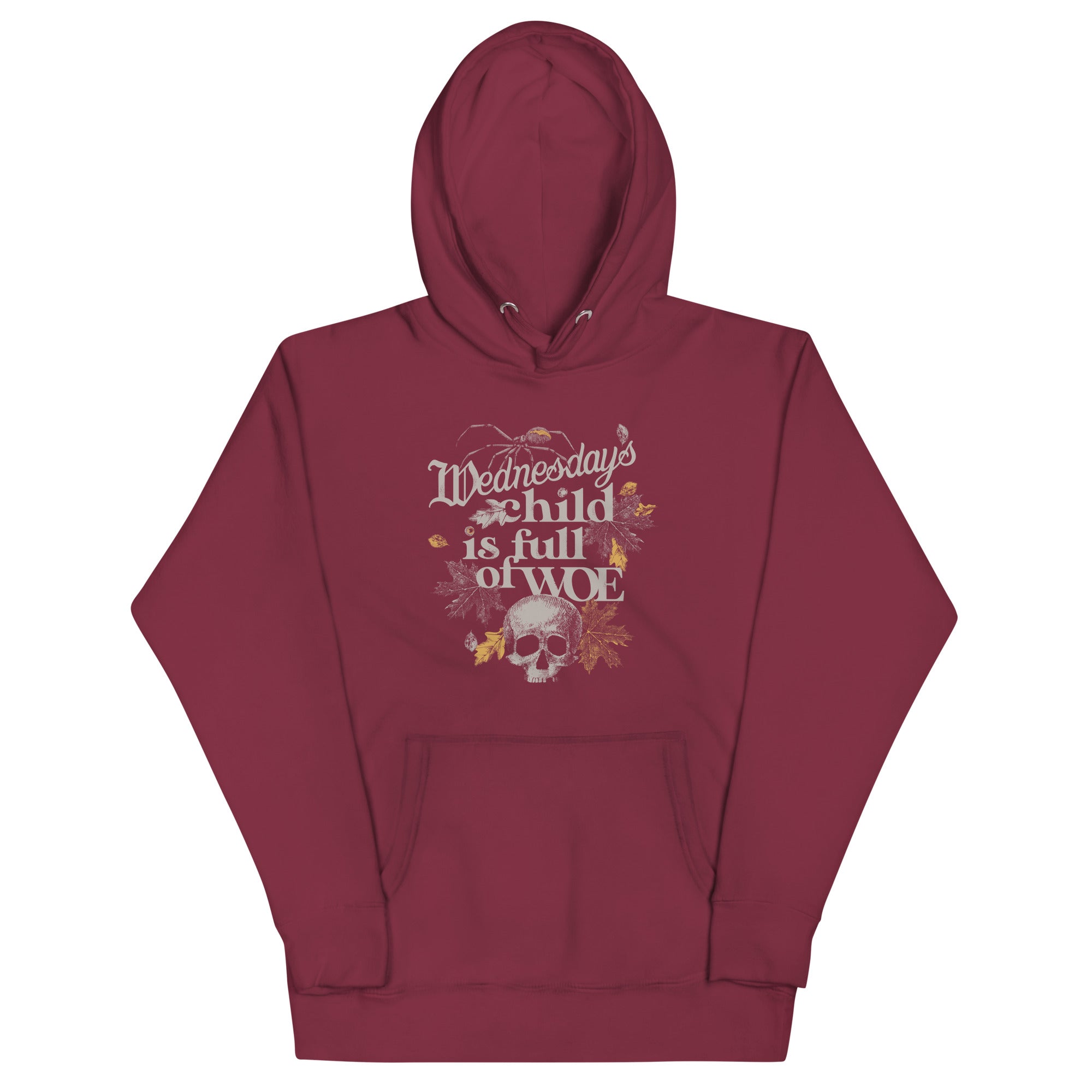 Wednesday's Child Is Full Of Woe Unisex Hoodie T-Shirts, Sweatshirt | PureTeeCo.com (Image 3)