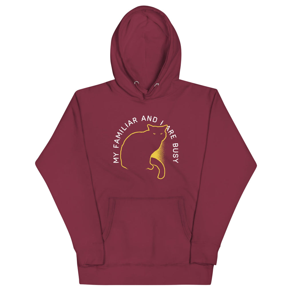 My Familiar And I Are Busy Unisex Hoodie T-Shirts, Sweatshirt | PureTeeCo.com (Image 3)