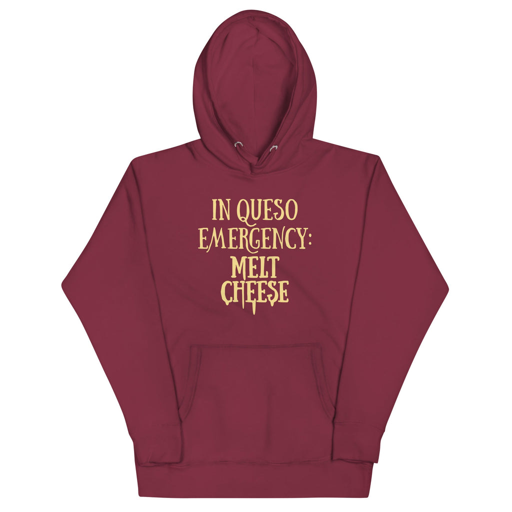 In Queso Emergency: Melt Cheese Unisex Hoodie T-Shirts, Sweatshirt | PureTeeCo.com (Image 1)