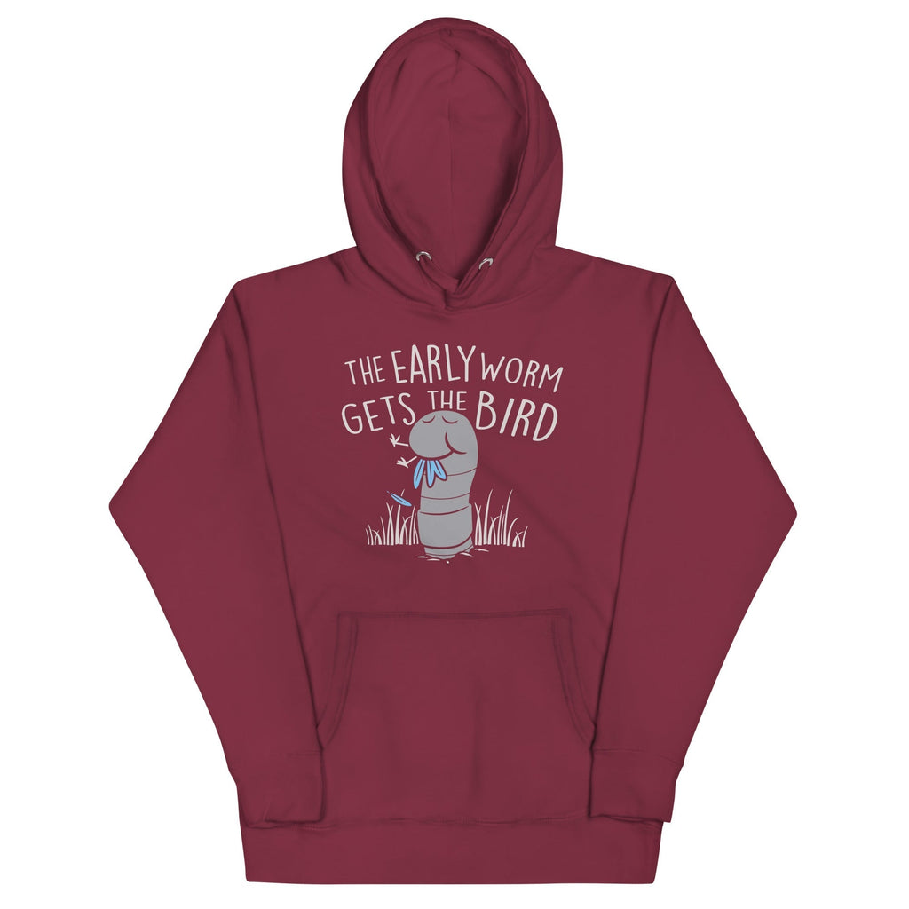 The Early Worm Gets The Bird Unisex Hoodie T-Shirts, Sweatshirt | PureTeeCo.com (Image 2)